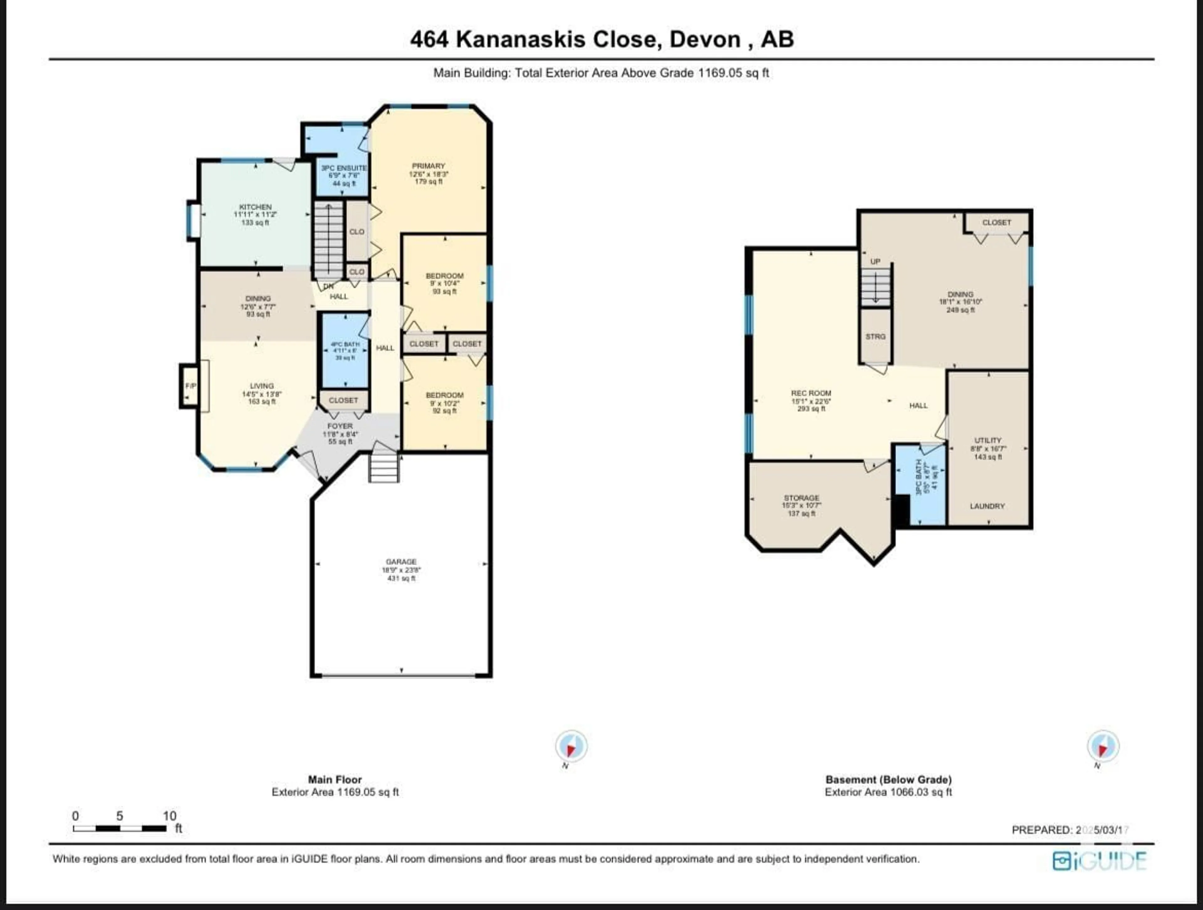 Floor plan for 464 KANANASKIS CL, Devon Alberta T9G2C5