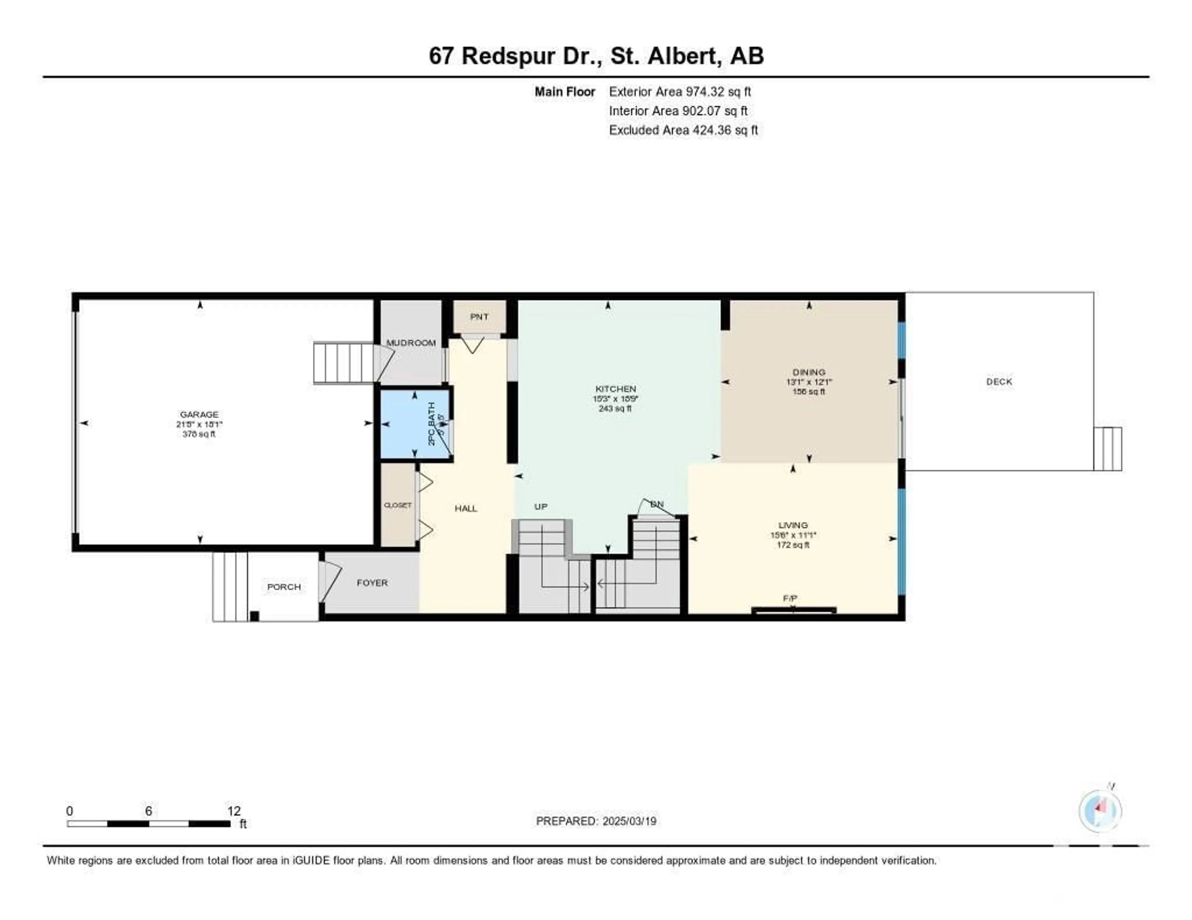 Floor plan for 67 REDSPUR DR, St. Albert Alberta T8N7Y6