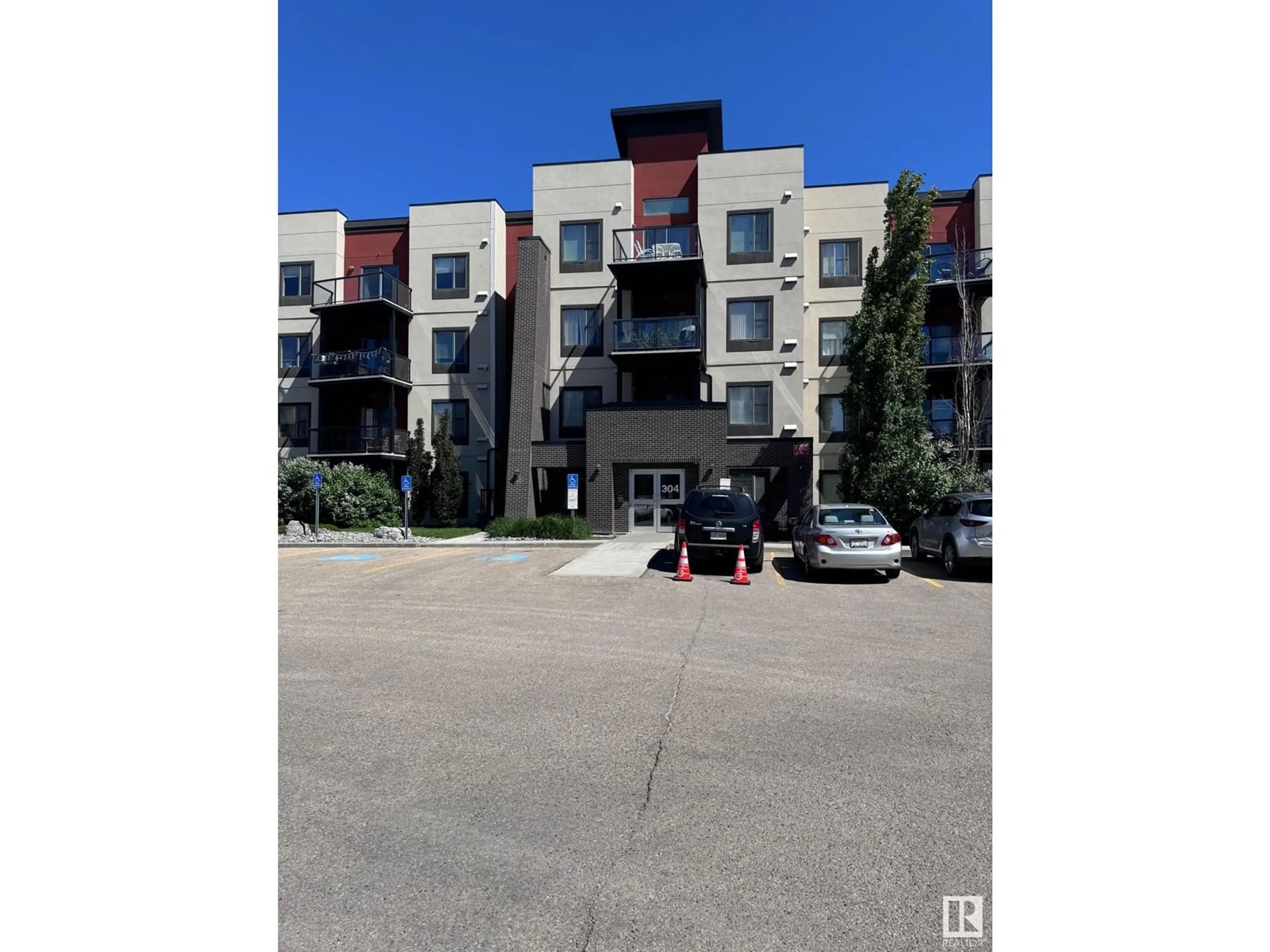 A pic from outside/outdoor area/front of a property/back of a property/a pic from drone, street for #216 - 304 AMBLESIDE LINK LI, Edmonton Alberta T6W0V2