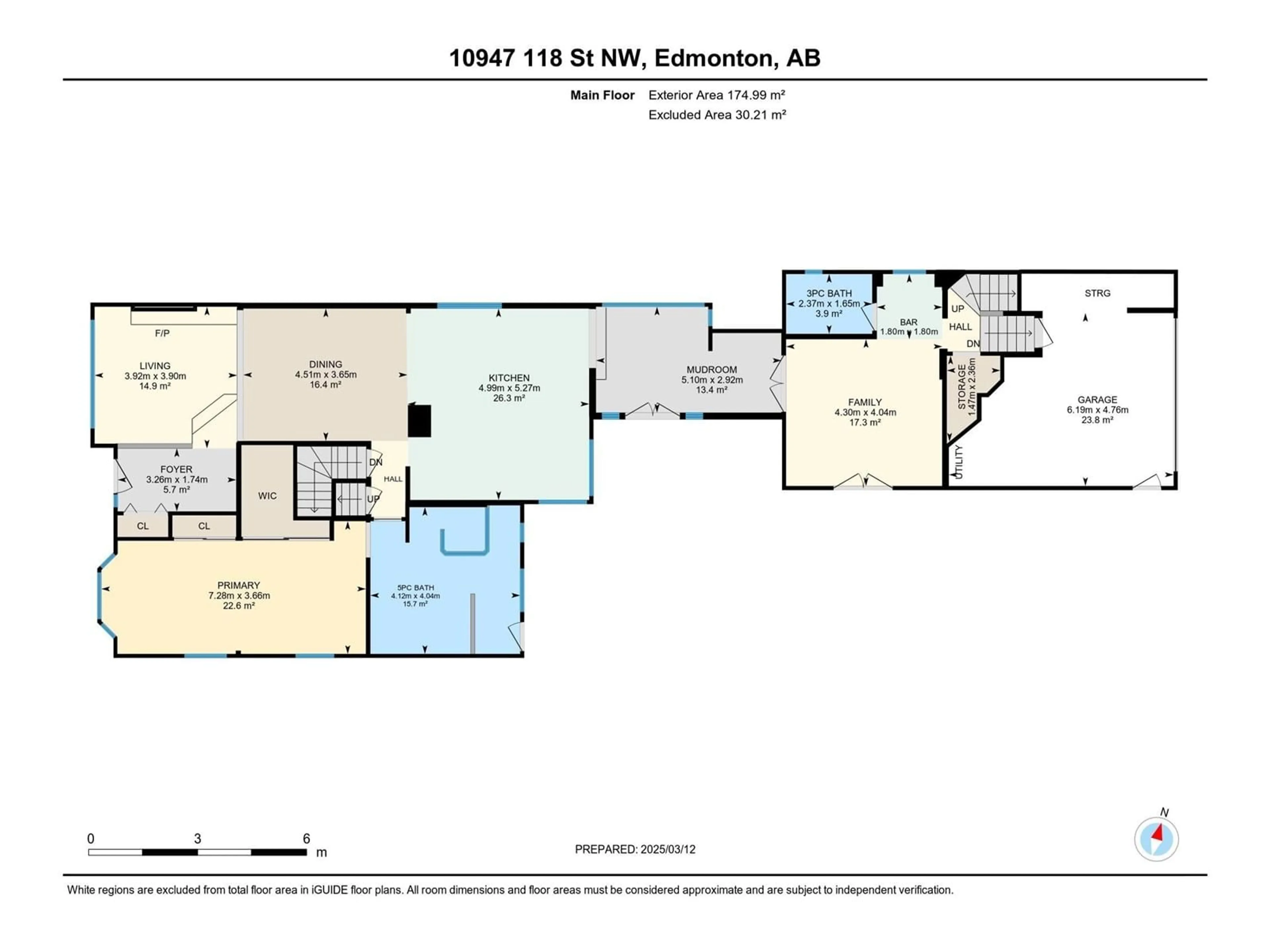Floor plan for NW - 10947 118 ST, Edmonton Alberta T5H3P1