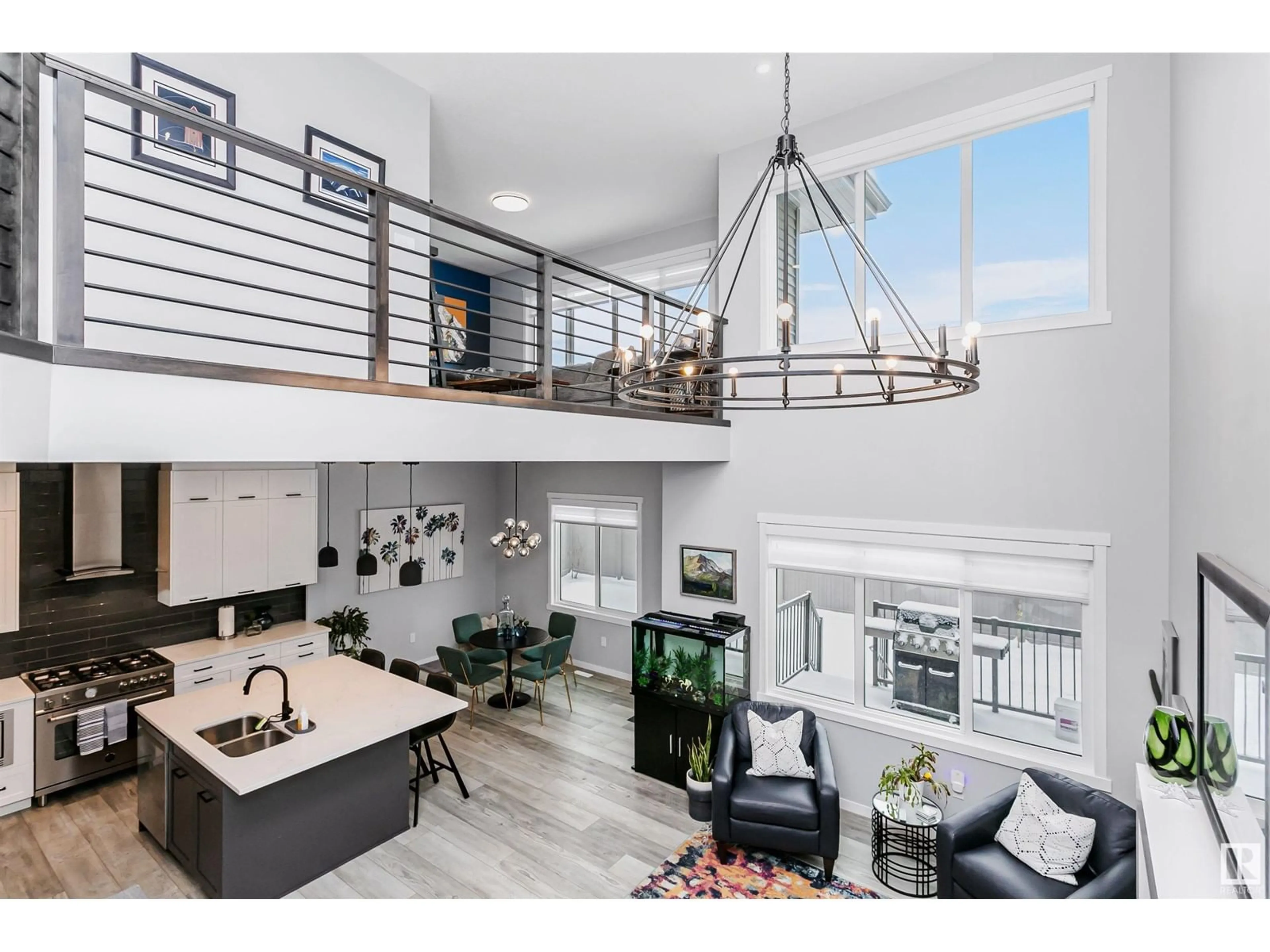 Open concept kitchen, ceramic/tile floor for NW - 17706 73A ST, Edmonton Alberta T5Z0T1