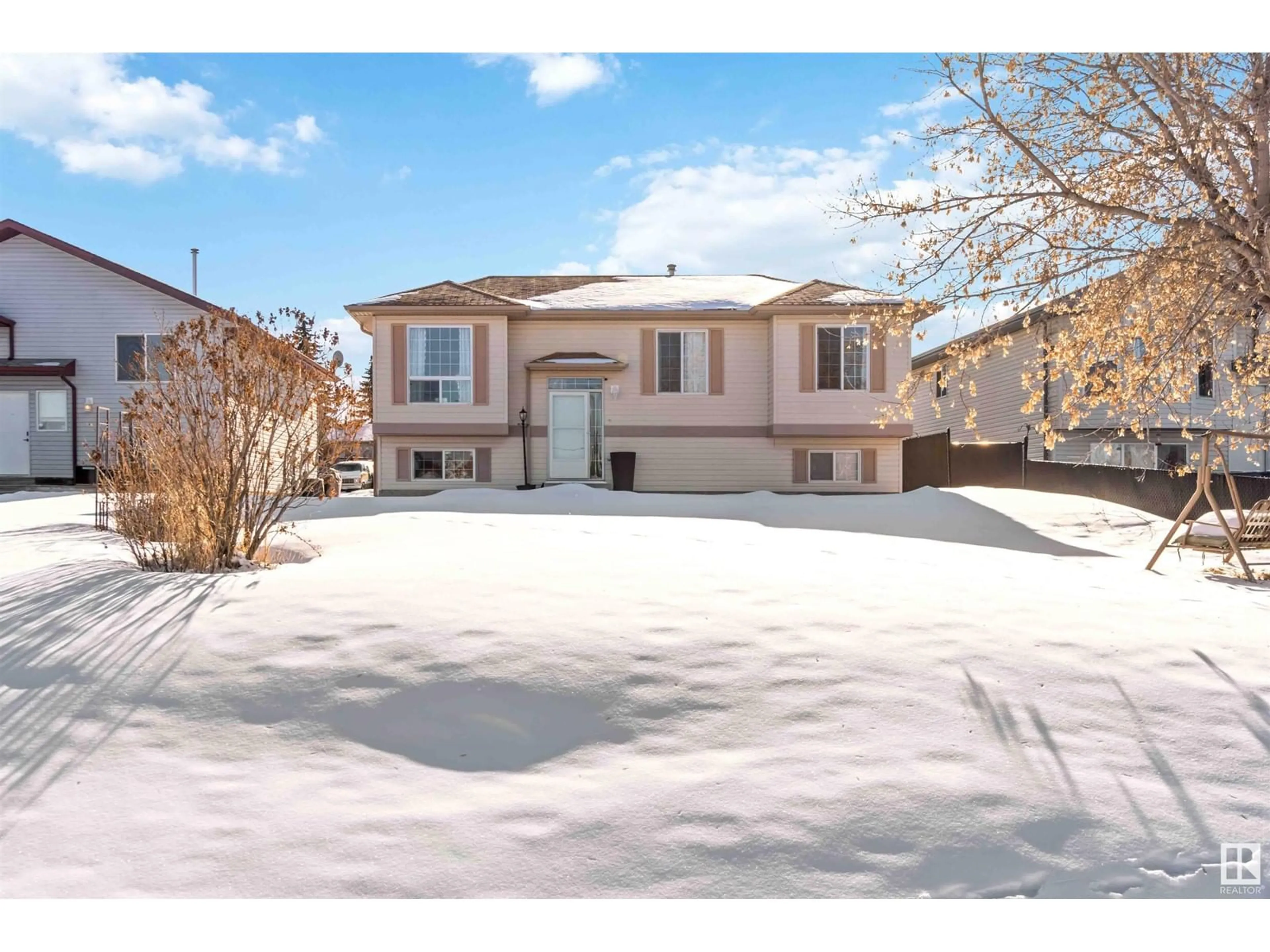 A pic from outside/outdoor area/front of a property/back of a property/a pic from drone, street for 32 SPRUCE MEADOW LN, Bon Accord Alberta T0A0A9