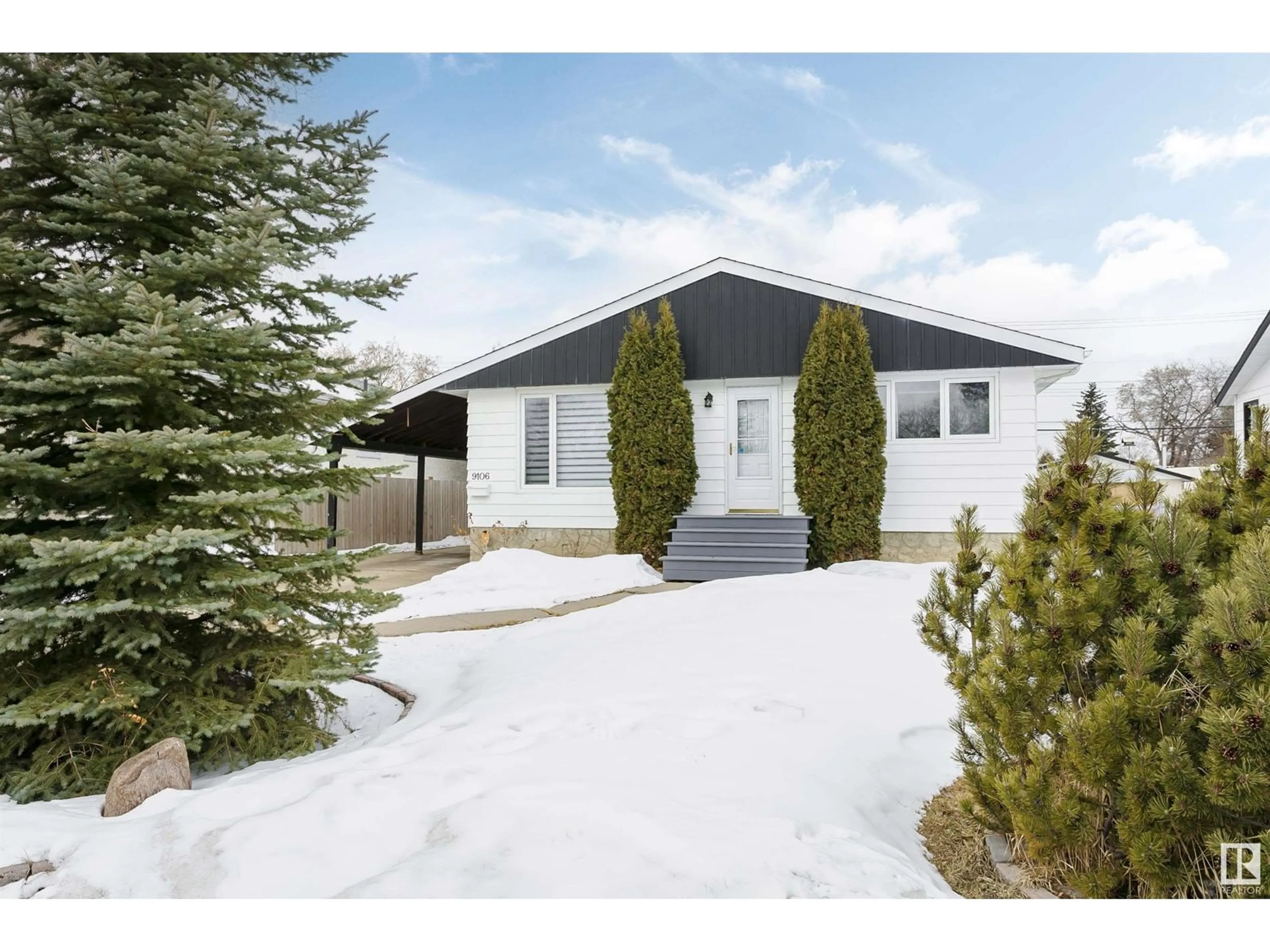 Home with vinyl exterior material, street for NW - 9106 153 ST, Edmonton Alberta T5R1P6