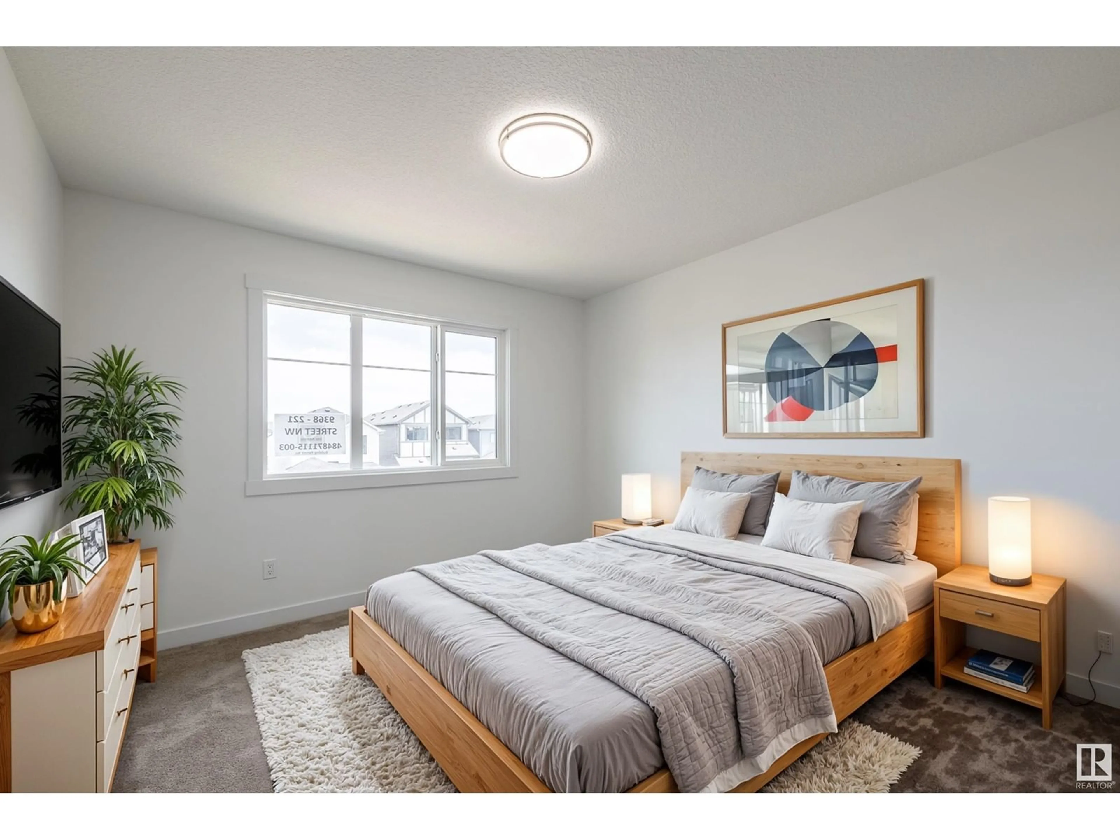 Bedroom with bed, unknown for 57 COVELL CM, Spruce Grove Alberta T7X0Y7
