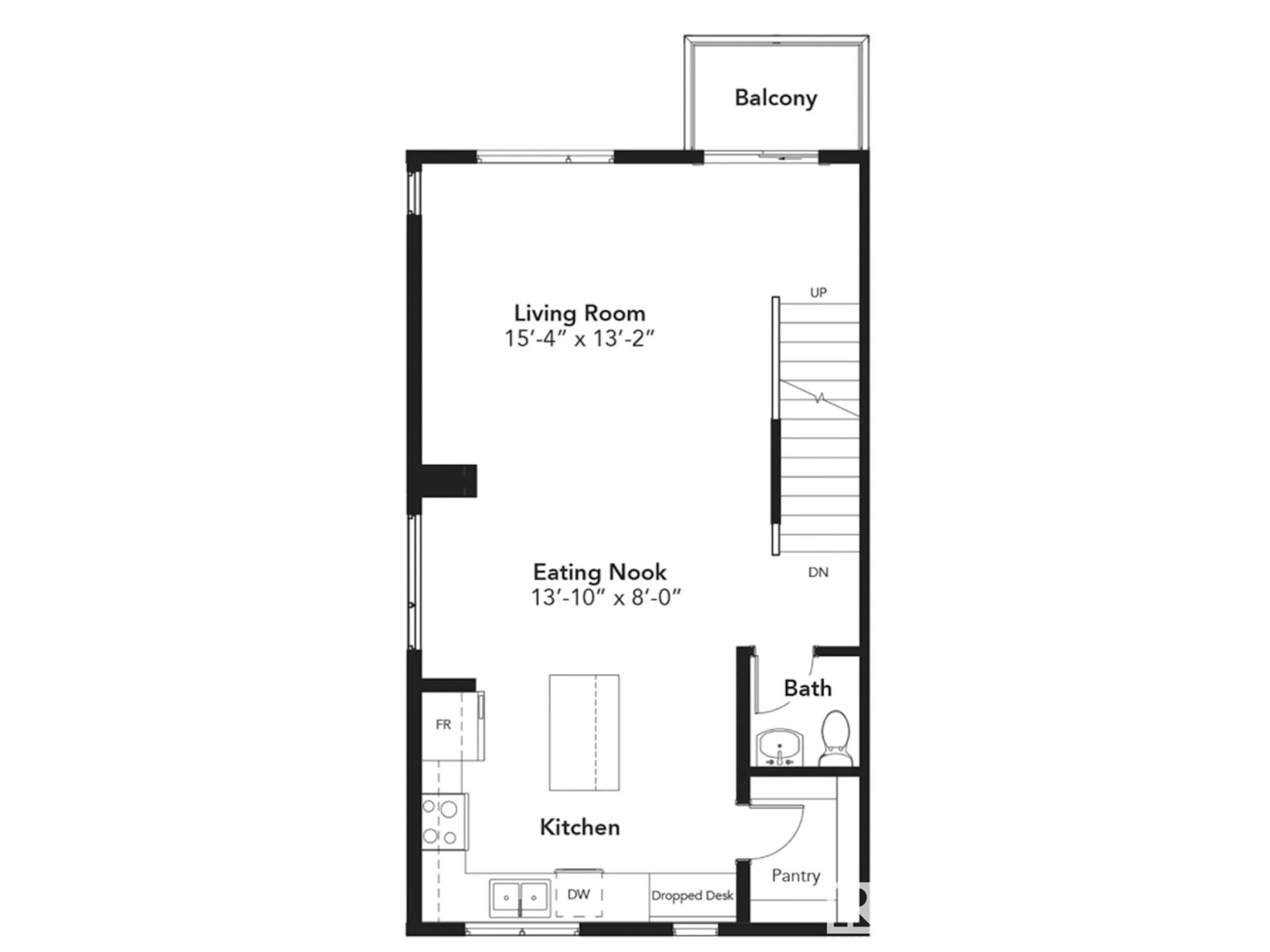 Floor plan for 70 - 11910 35 AV, Edmonton Alberta T6W4Z8