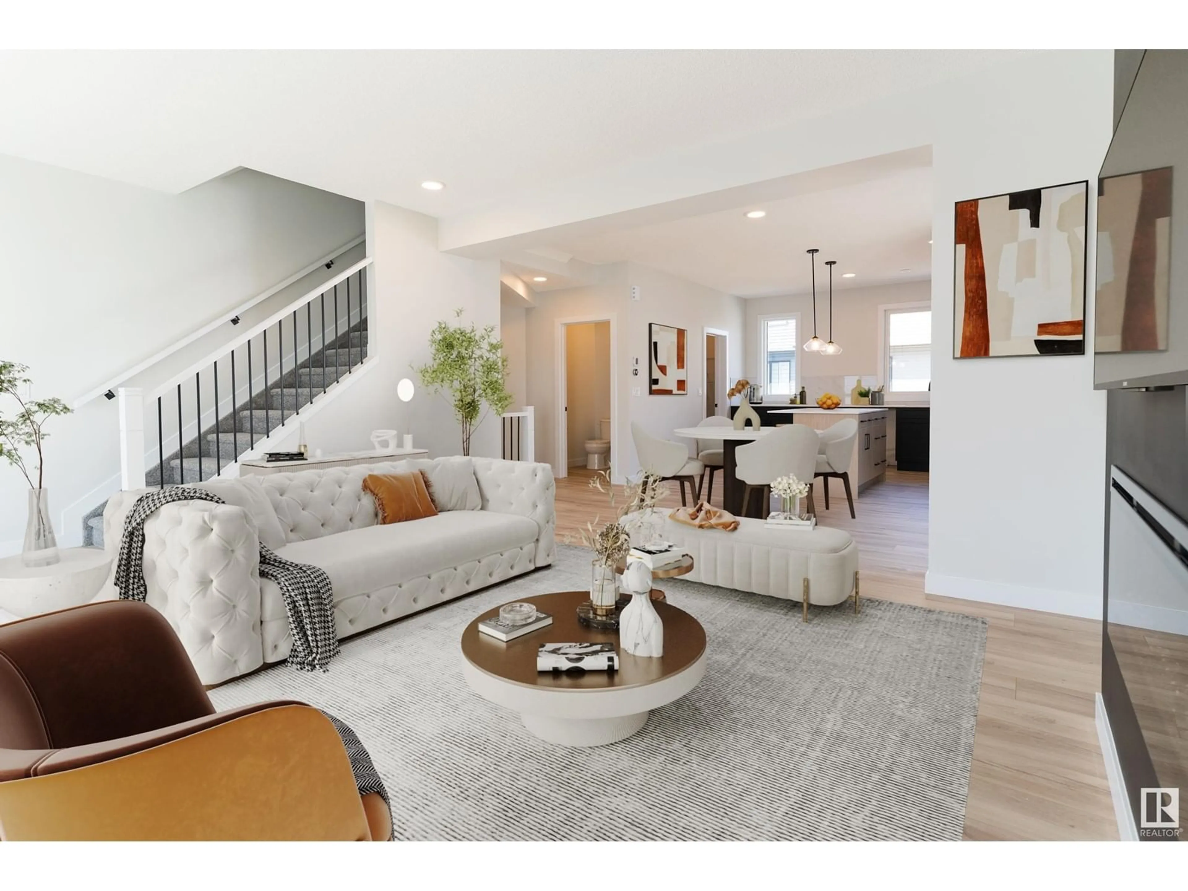 Living room with furniture, unknown for 70 - 11910 35 AV, Edmonton Alberta T6W4Z8