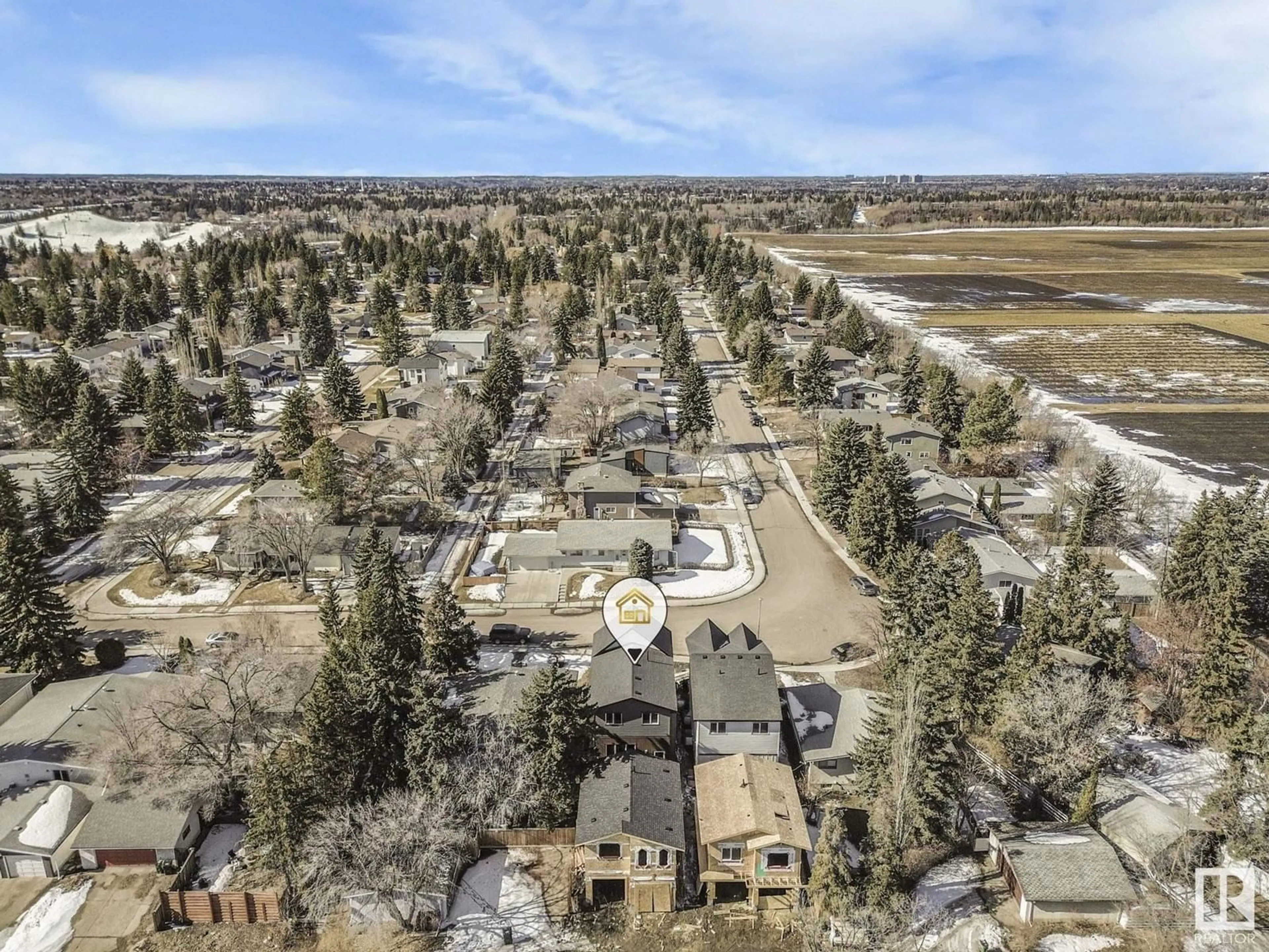 A pic from outside/outdoor area/front of a property/back of a property/a pic from drone, unknown for 5139 123 STREET, Edmonton Alberta T6H3S9