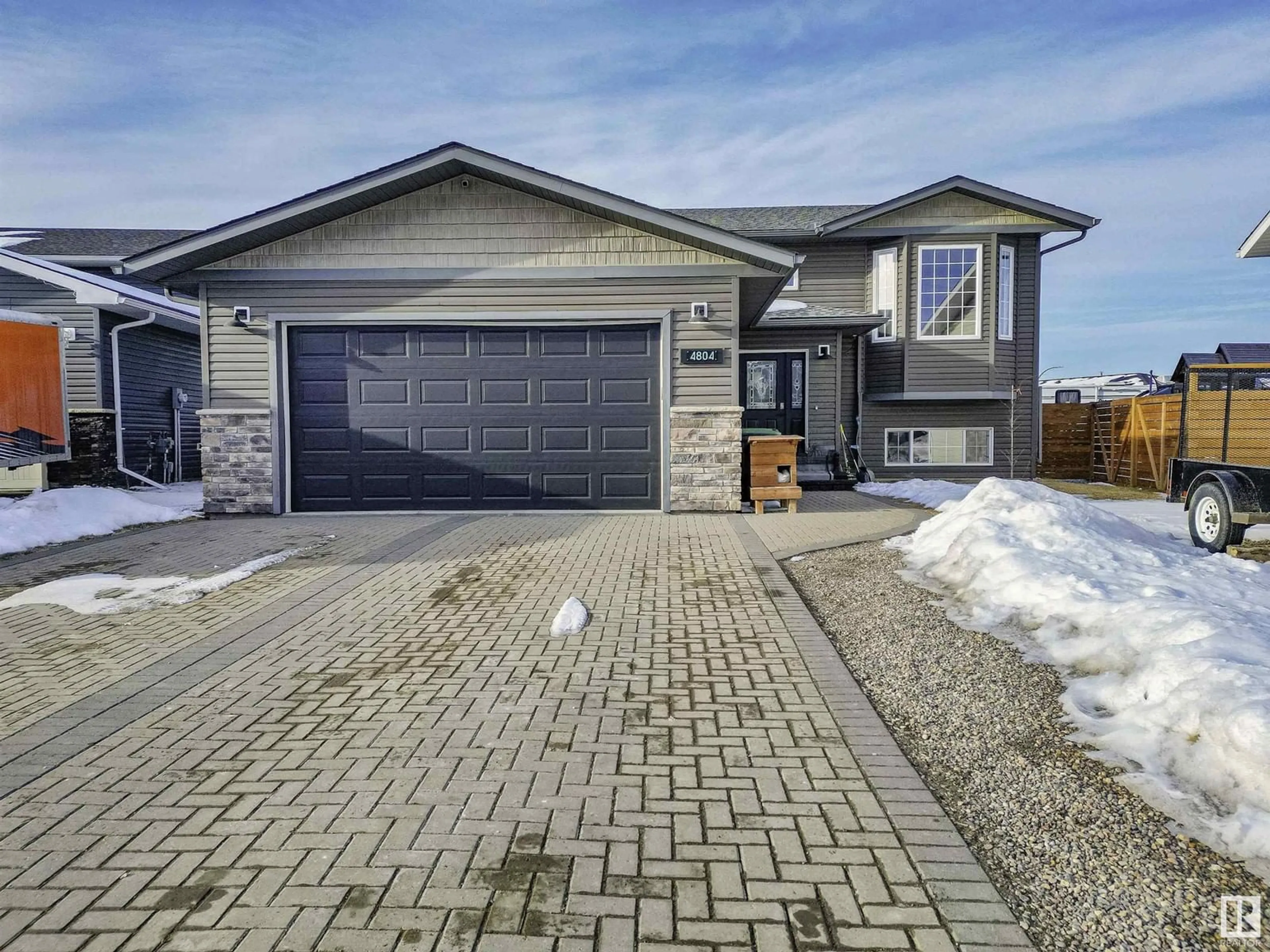 Home with brick exterior material, street for 4804 64 AV, Cold Lake Alberta T9M0A9