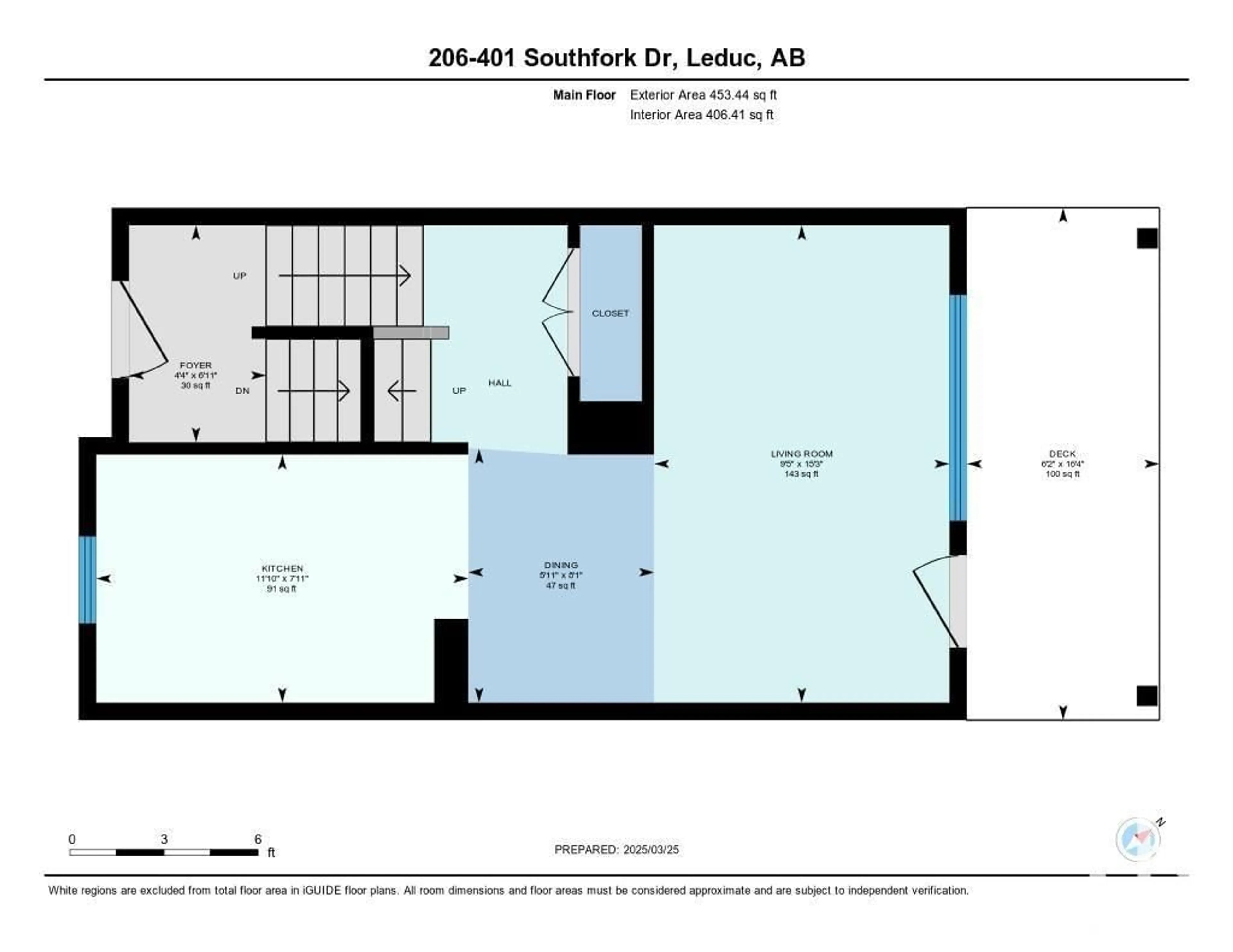 Floor plan for 206 - 401 SOUTHFORK DR, Leduc Alberta T9E0X1