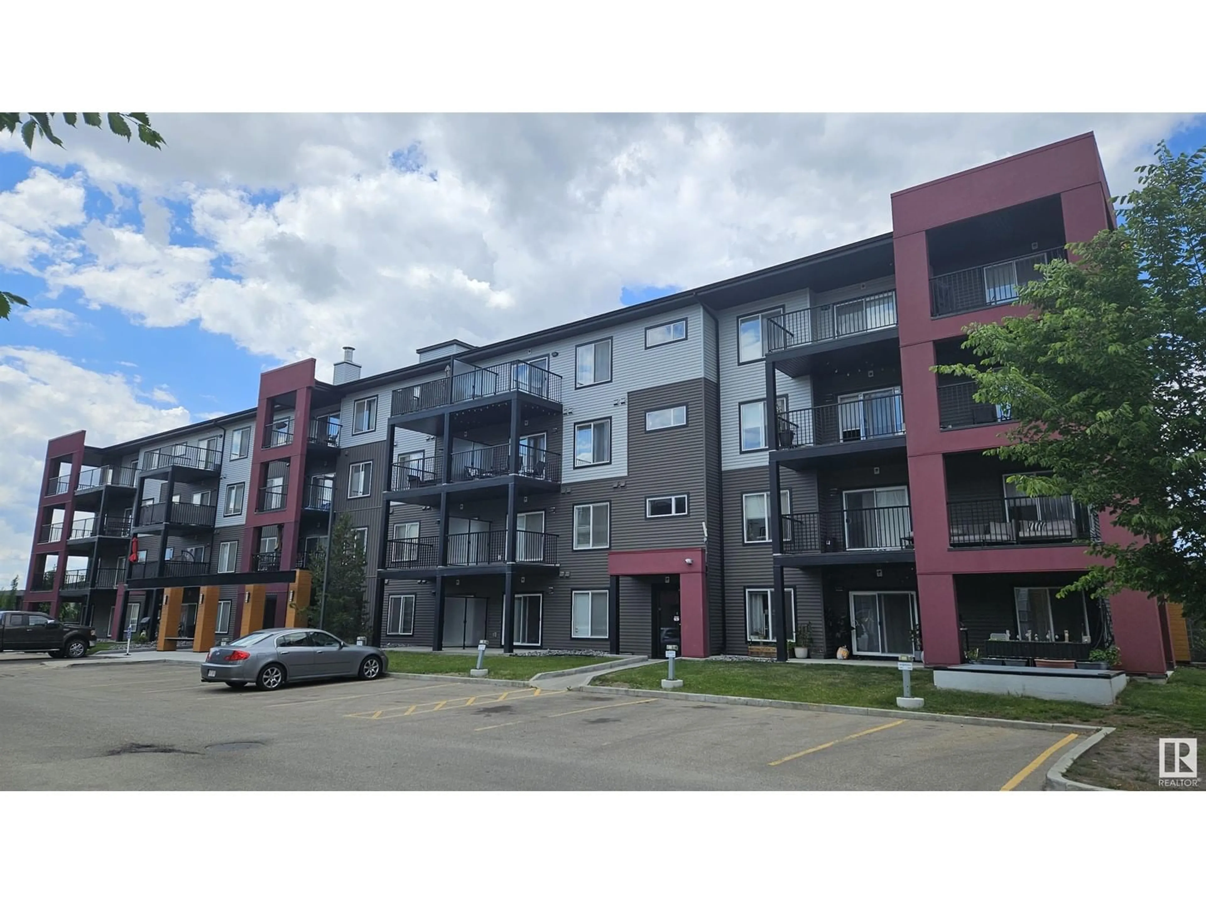 A pic from outside/outdoor area/front of a property/back of a property/a pic from drone, building for 348 - 444 WINDERMERE RD, Edmonton Alberta T6W2P2