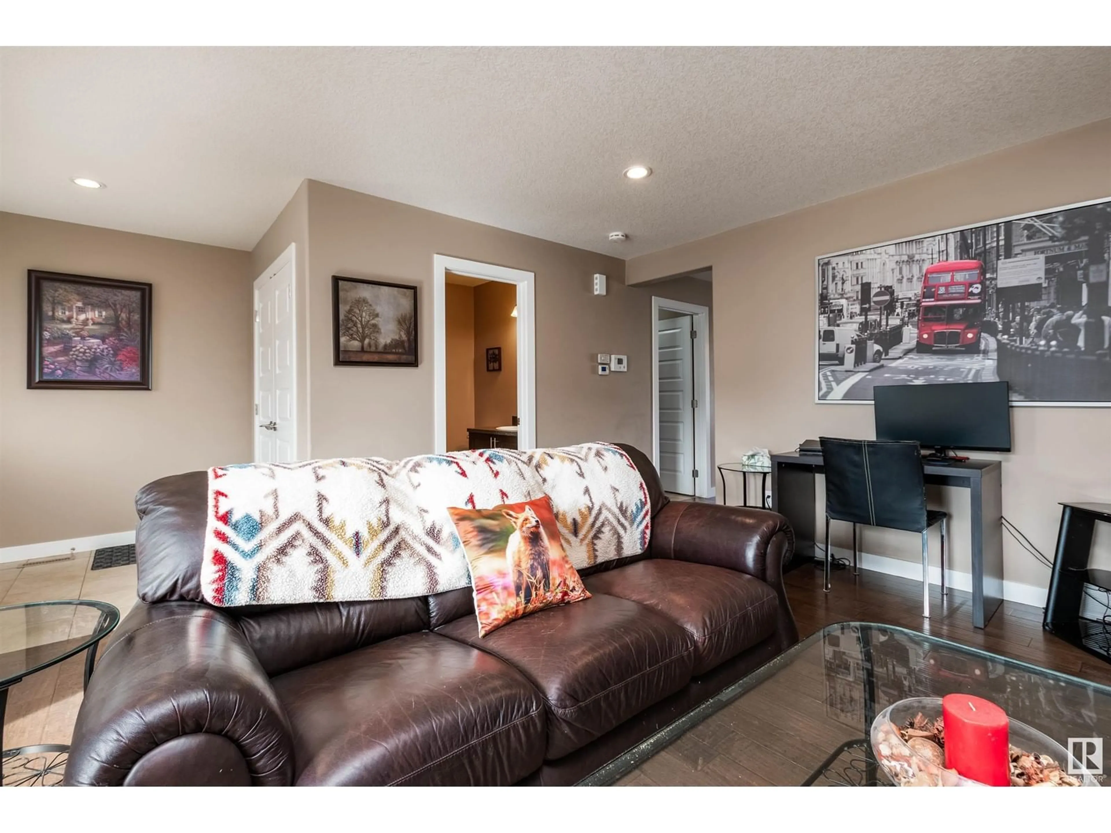 Living room with furniture, unknown for 38 ROSEBERRY LN, Fort Saskatchewan Alberta T8L0M6