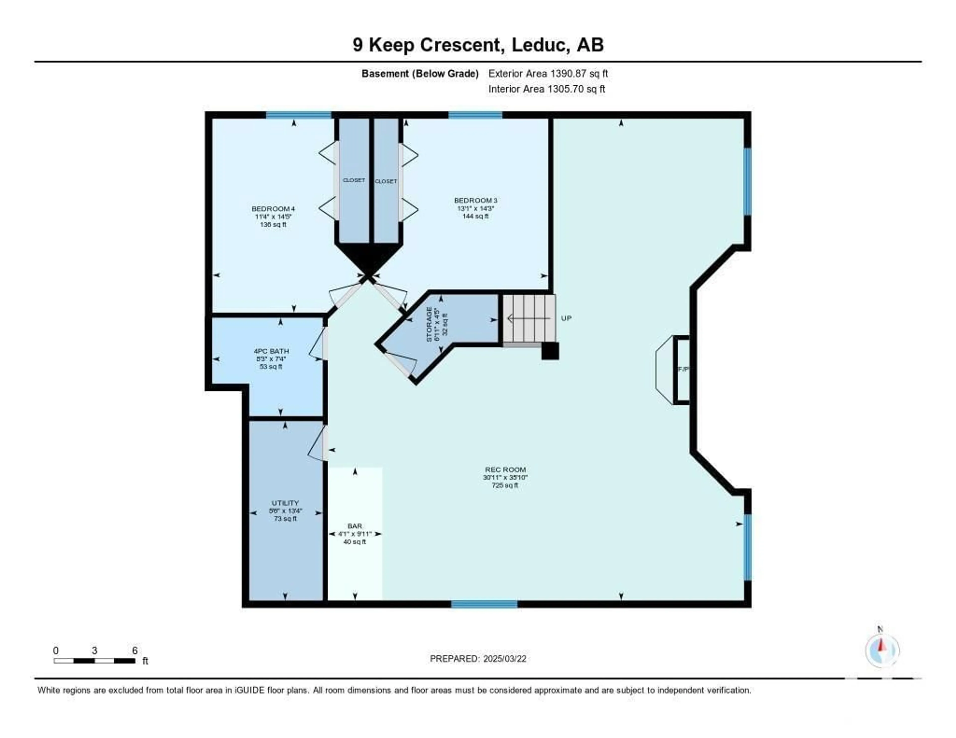 Floor plan for 9 KEEP CR, Leduc Alberta T9E0J1