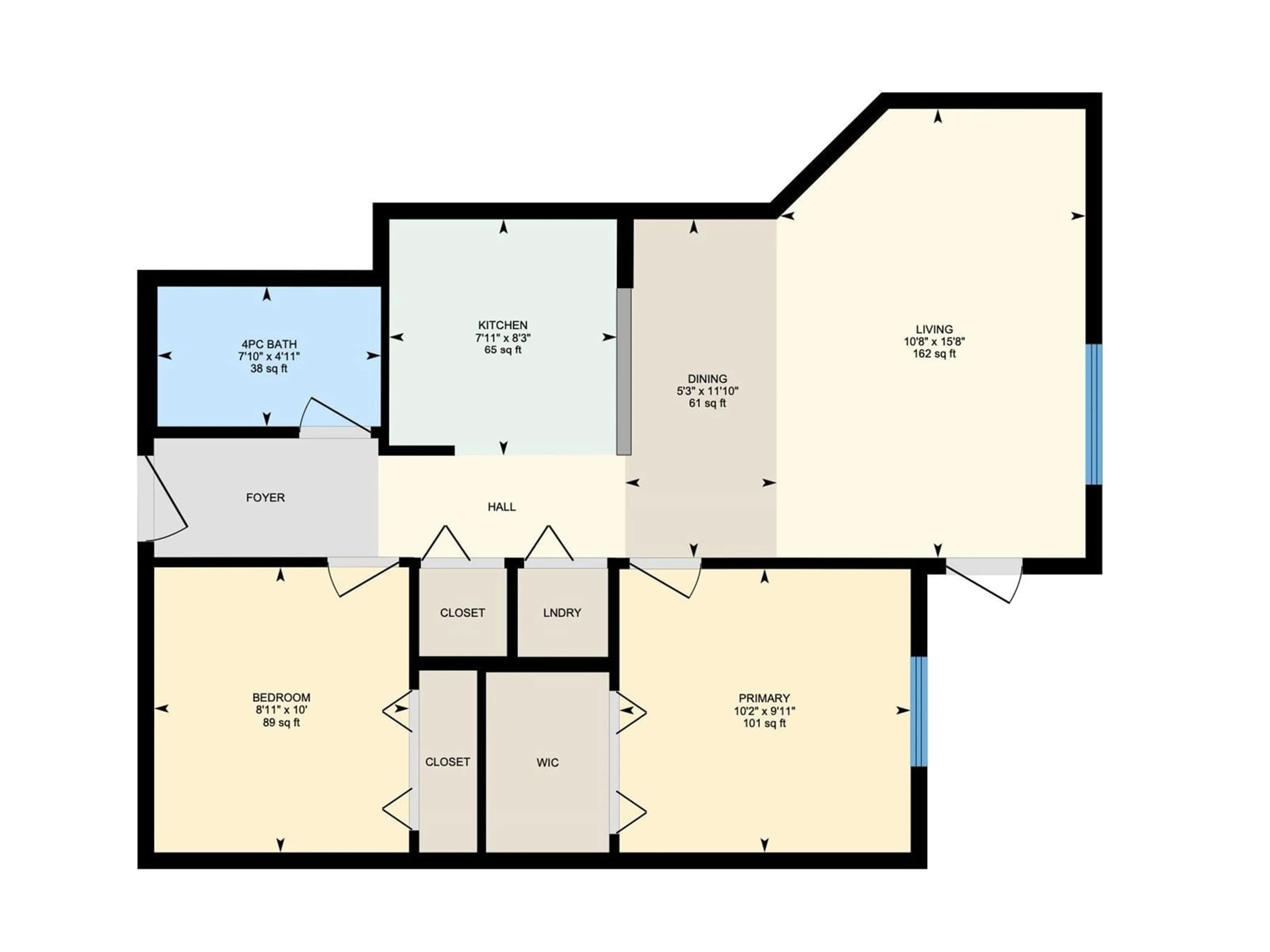 Floor plan for #104 - 1510 WATT DR, Edmonton Alberta T6X2E6