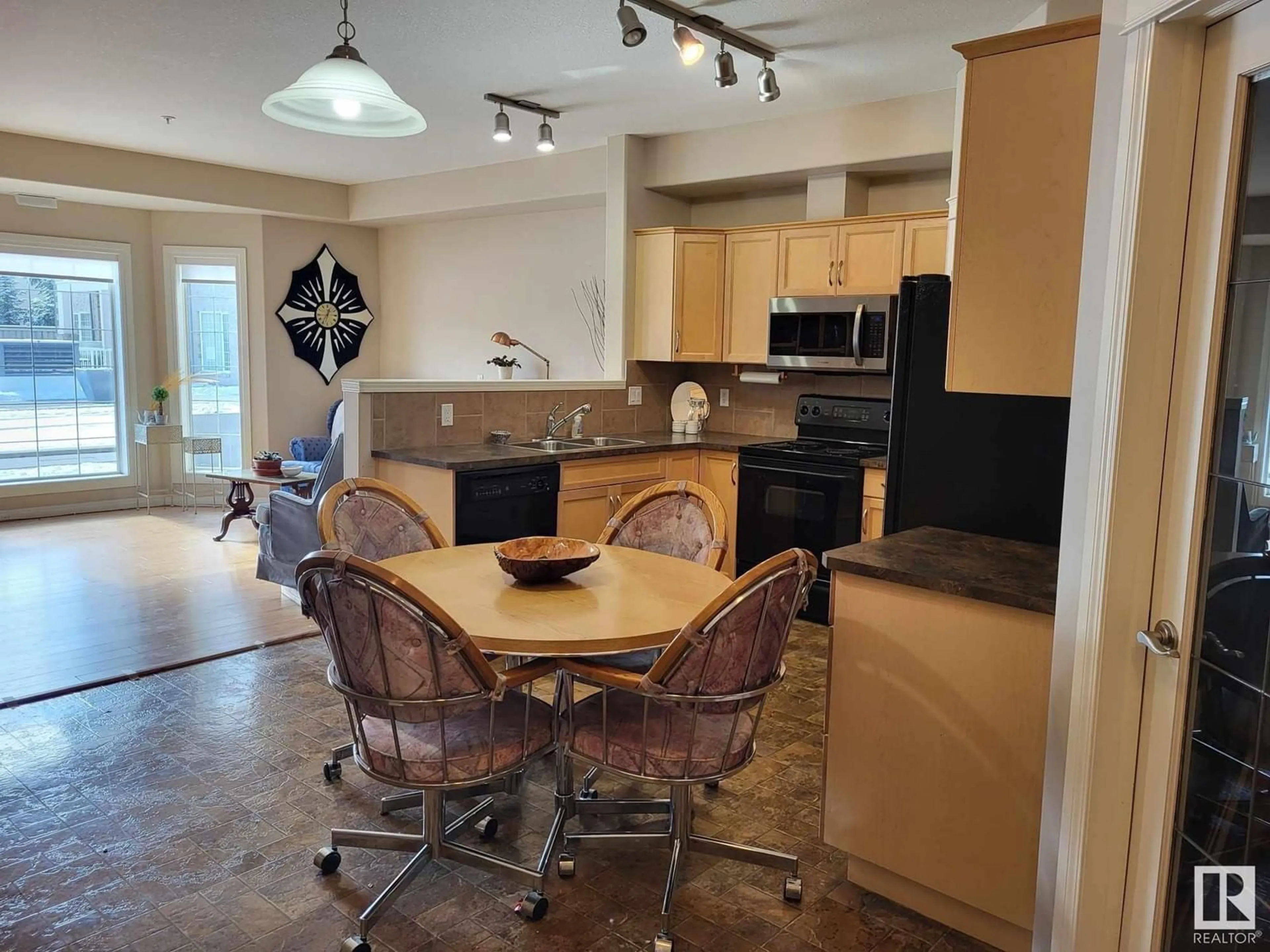 Open concept kitchen, unknown for #113 - 612 111 ST, Edmonton Alberta T6W1R9