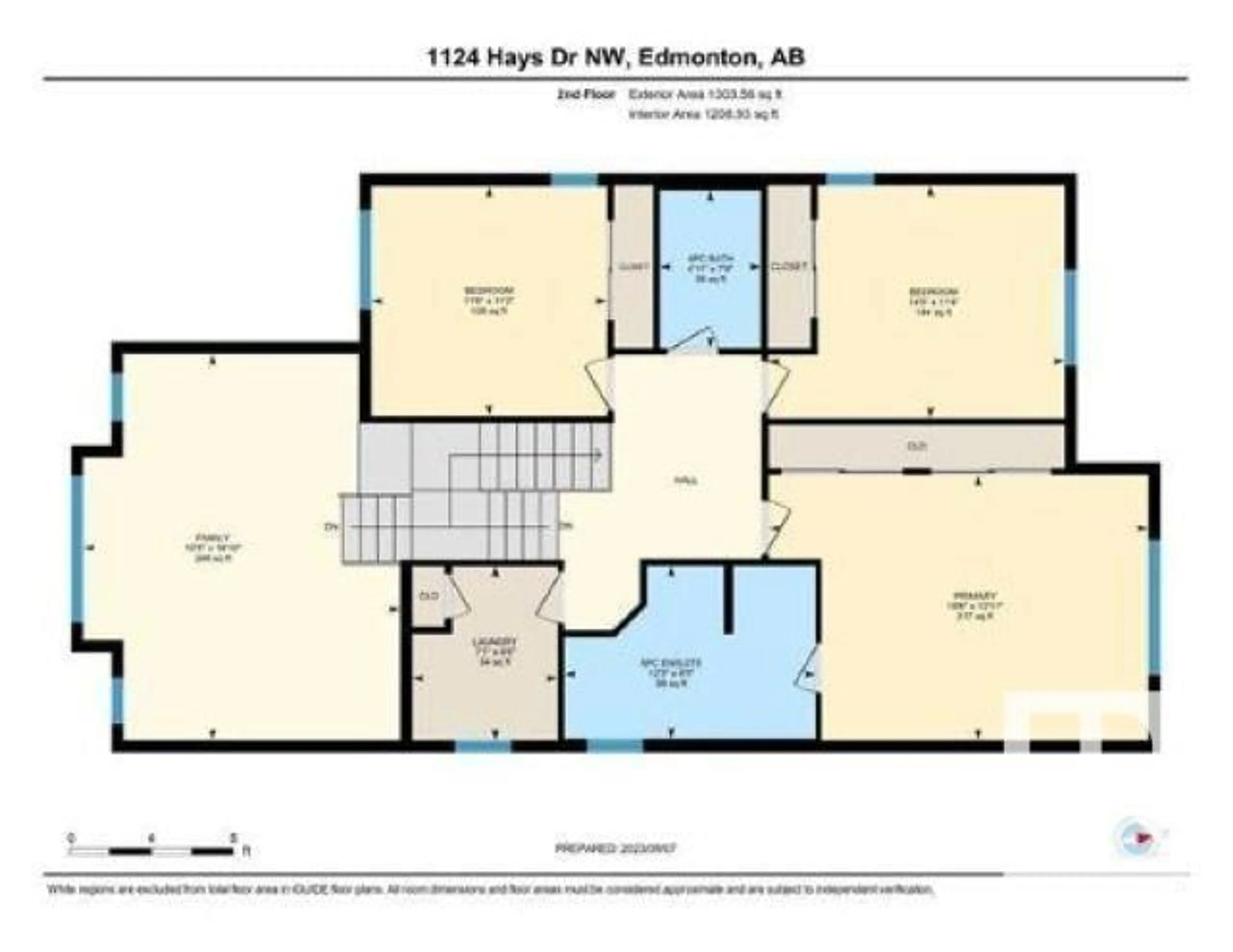 Floor plan for 1124 HAYS DR, Edmonton Alberta T6M0M2