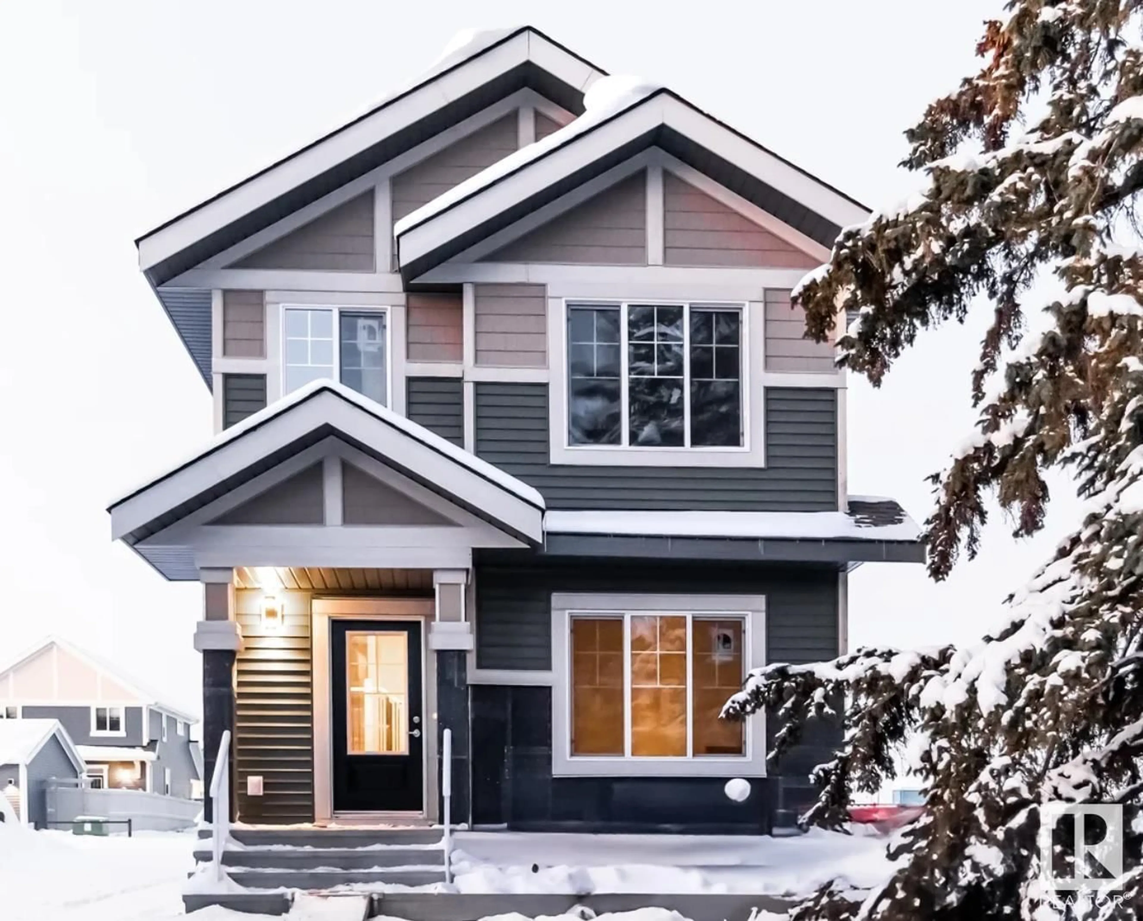 Home with vinyl exterior material, street for 6122 CARR RD, Edmonton Alberta T5E6Y4