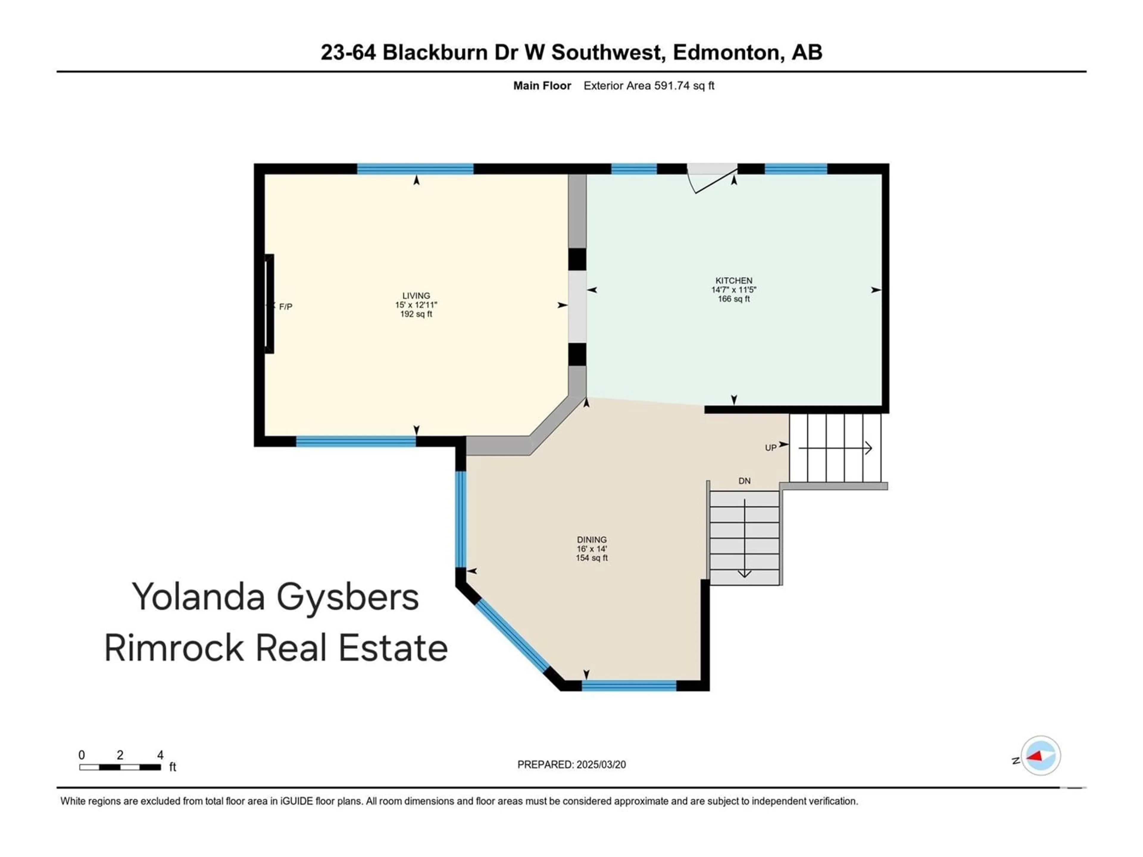 Floor plan for 64 - 23 BLACKBURN DR, Edmonton Alberta T6W1C1