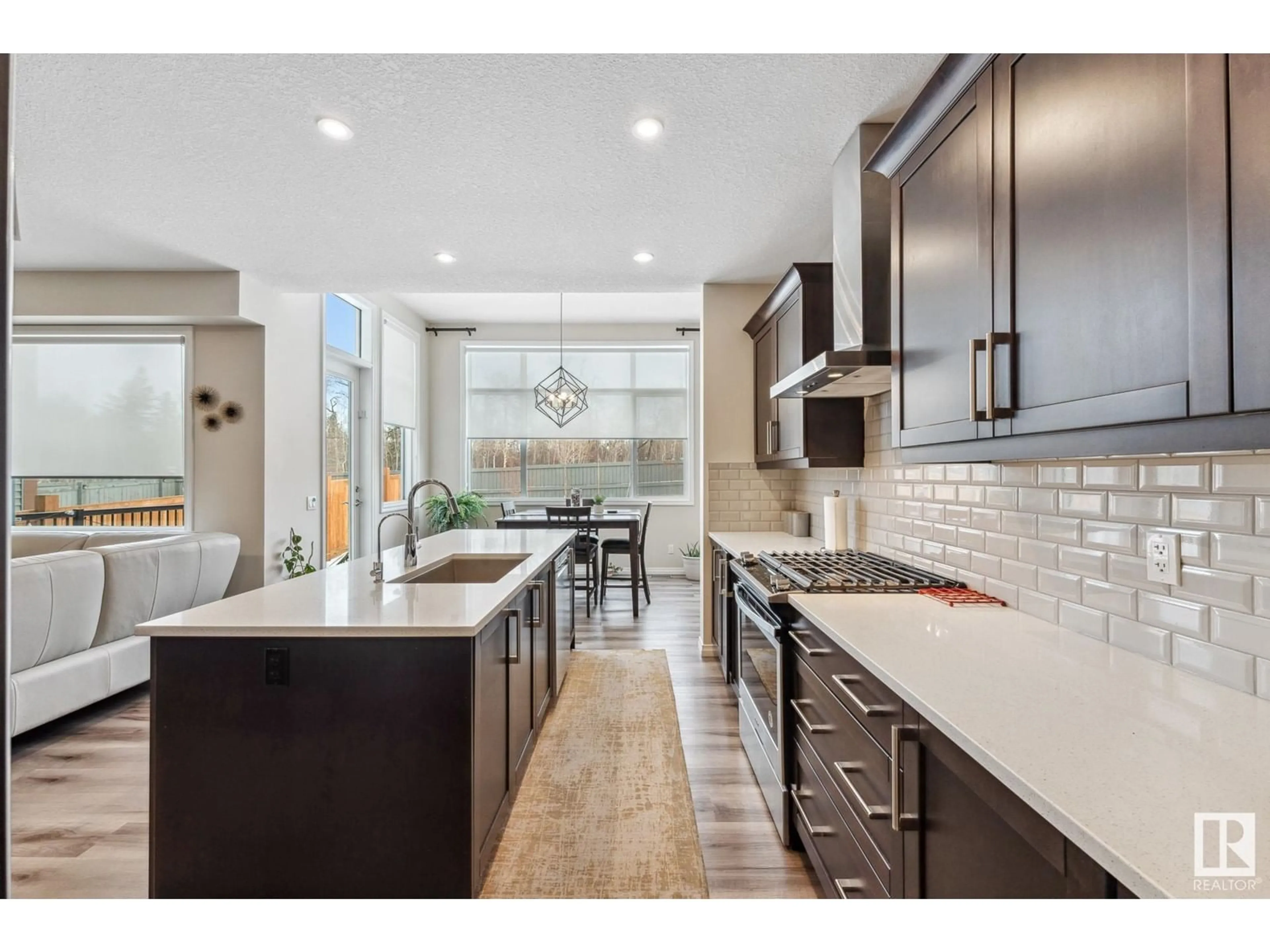 Open concept kitchen, ceramic/tile floor for 519 MERLIN LANDING, Edmonton Alberta T5S0H5