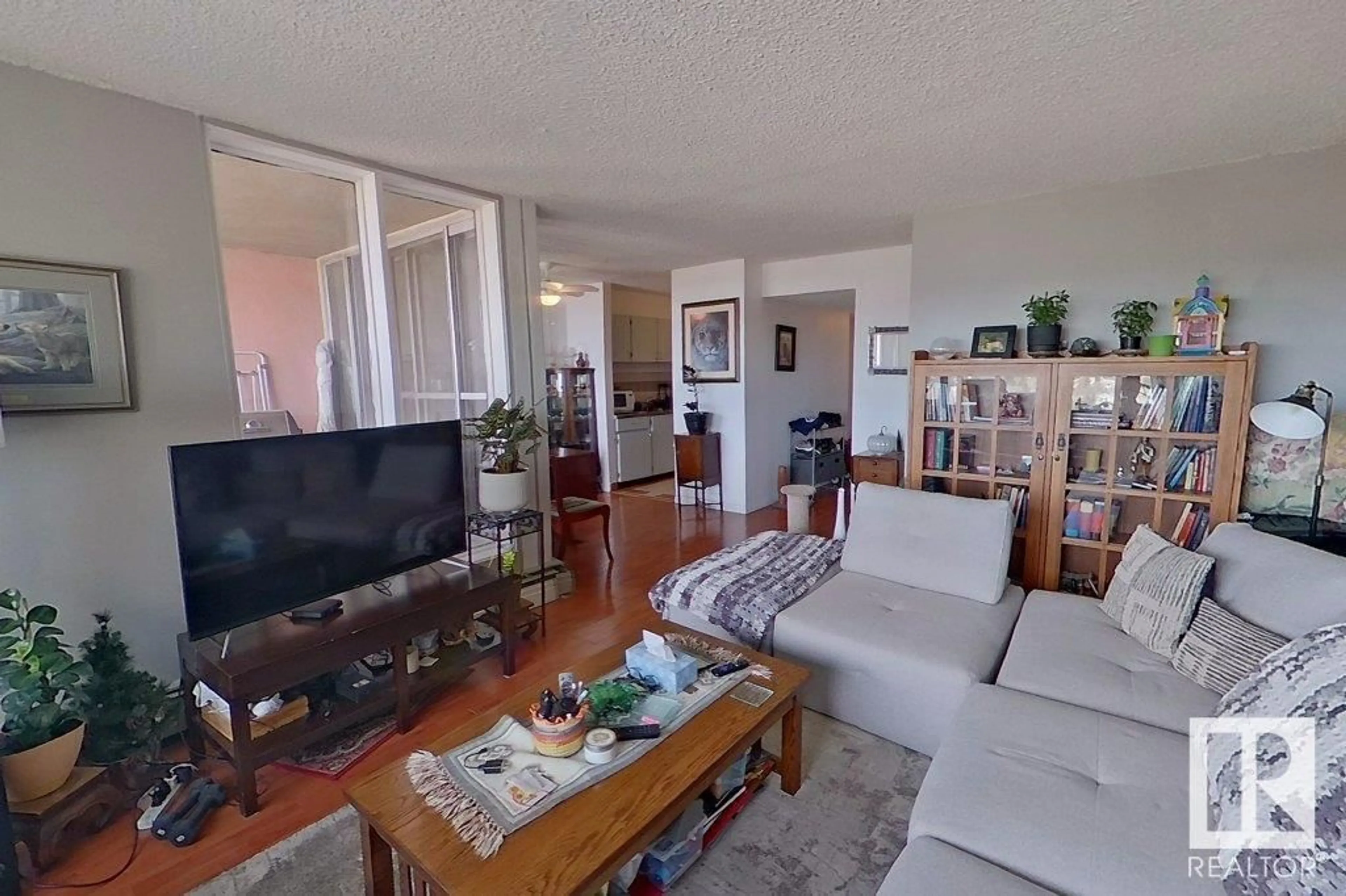 Living room with furniture, unknown for #111 - 8735 165 ST, Edmonton Alberta T5R2R6