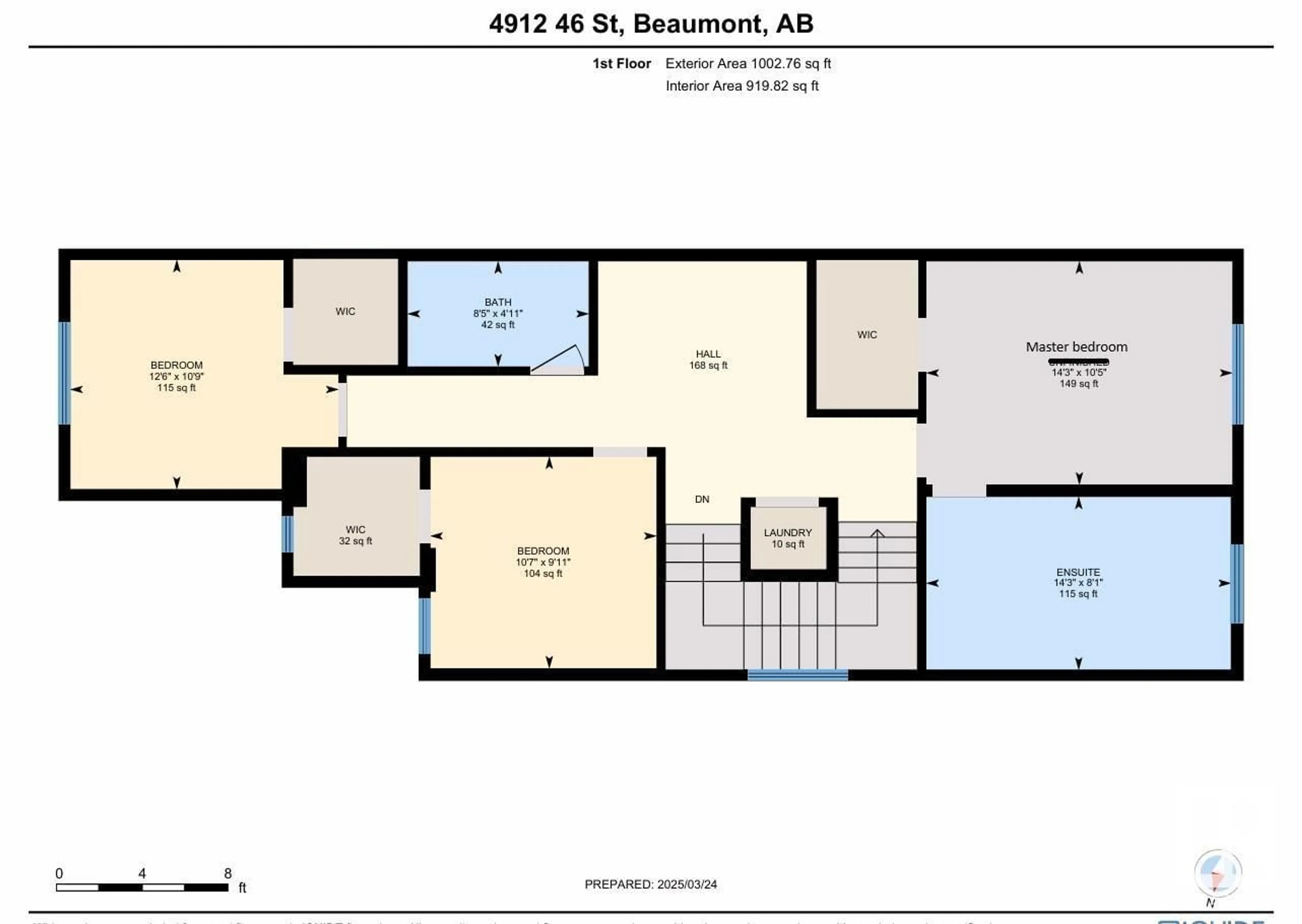 Floor plan for 4912 46 ST, Beaumont Alberta T6X1H9