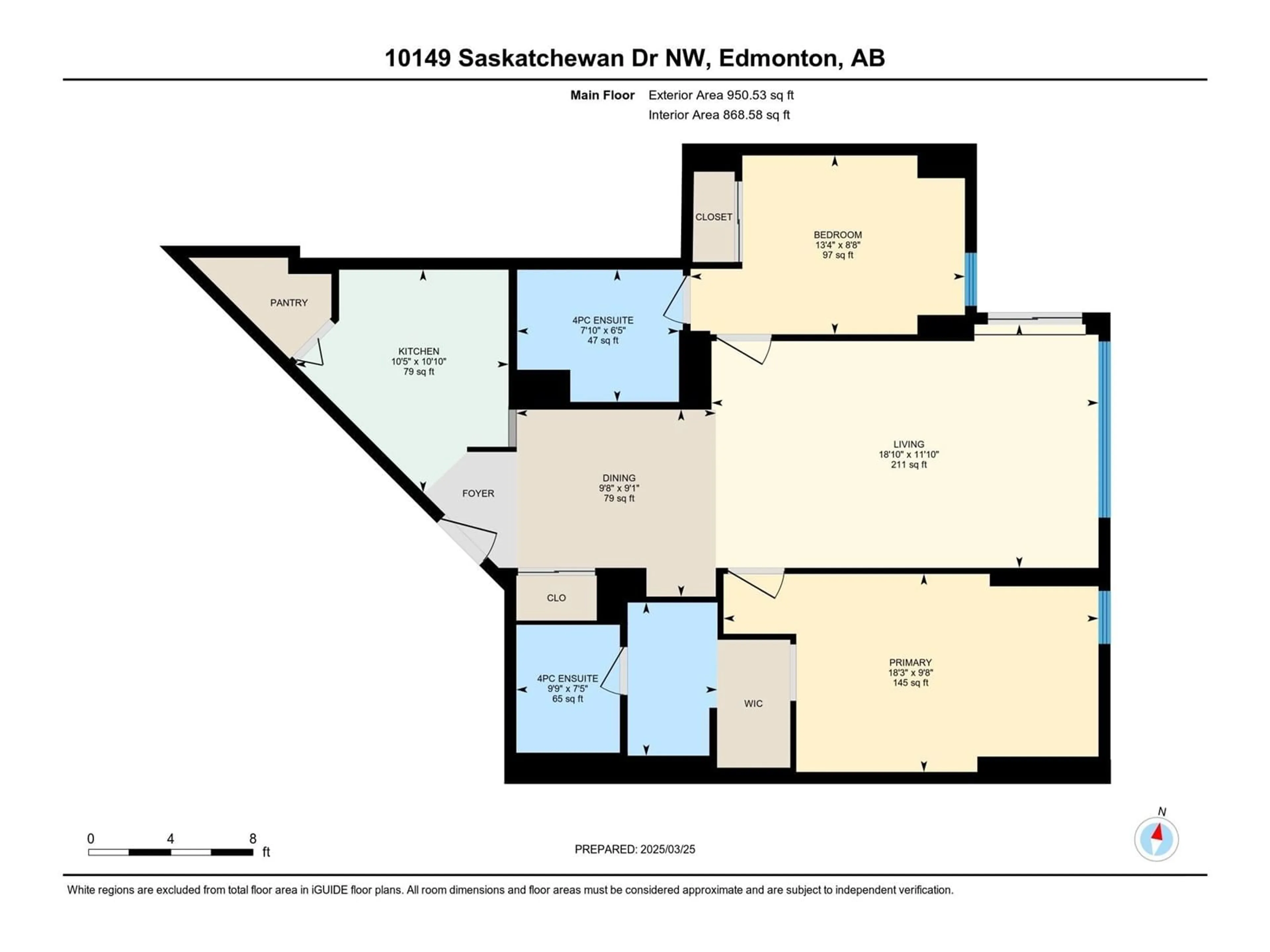 Floor plan for 609 - 10149 SASKATCHEWAN DR, Edmonton Alberta T6E6B6