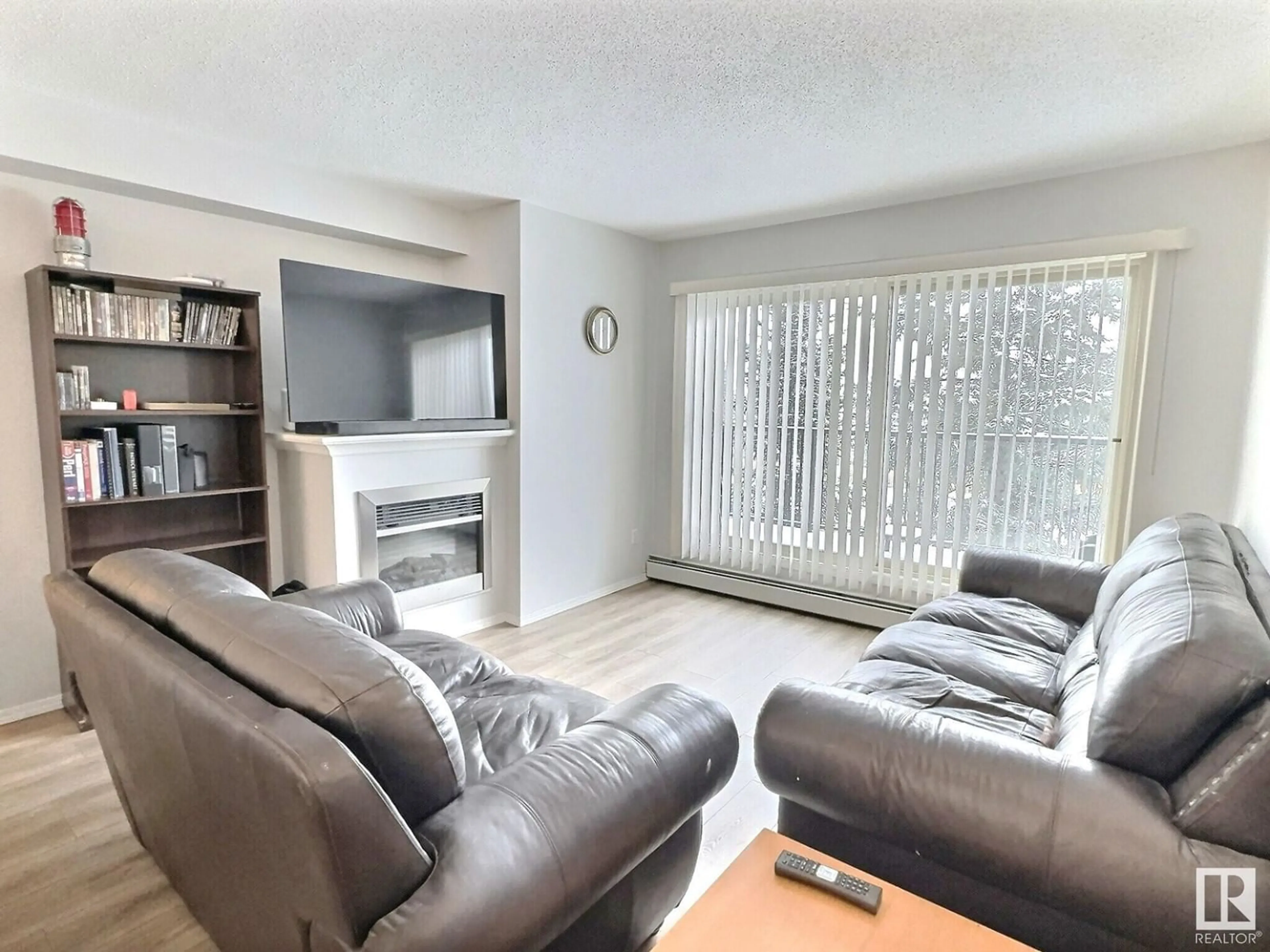 Living room with furniture, unknown for #417 - 17003 67 AV, Edmonton Alberta T5T6Y5