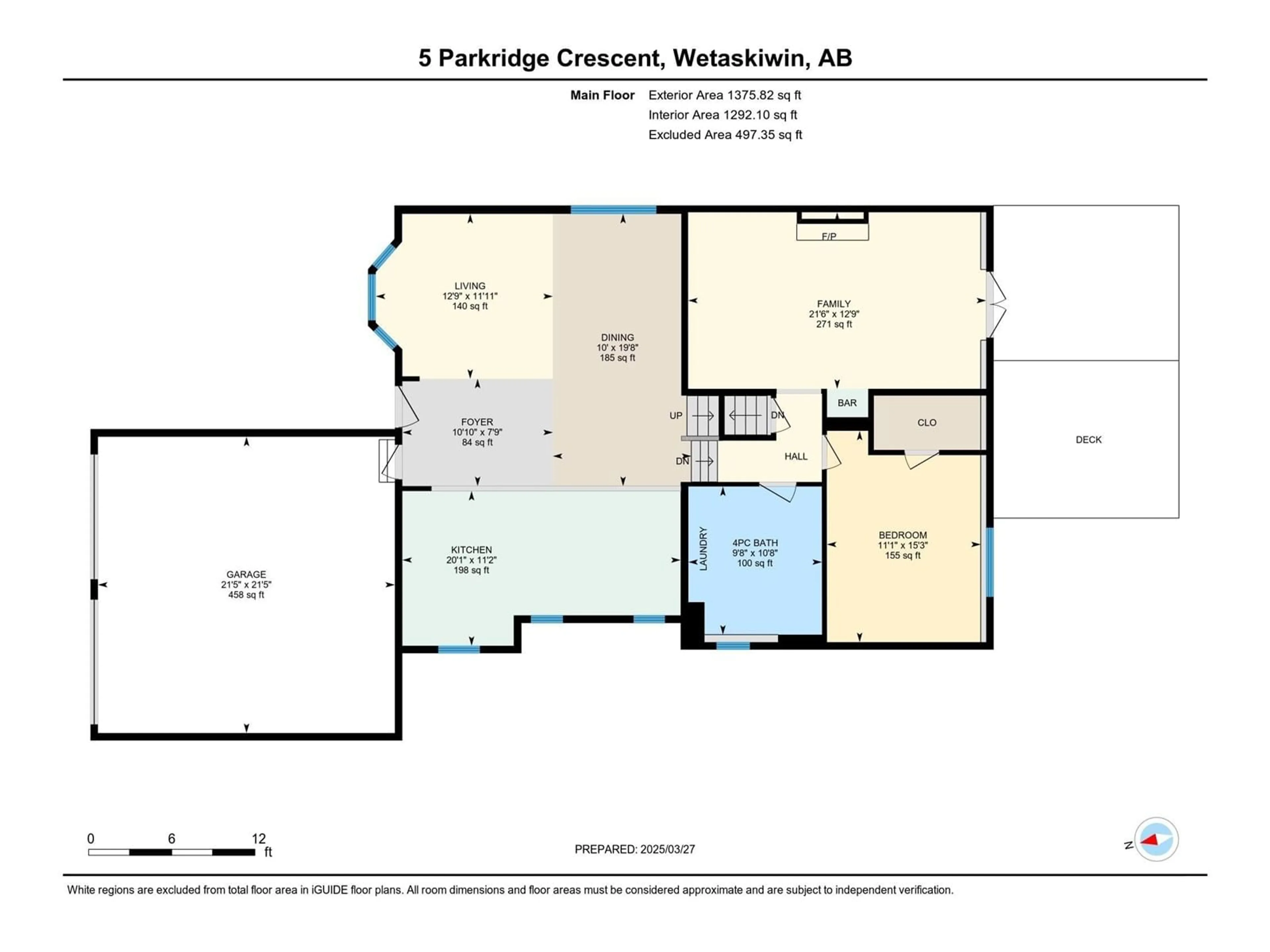Floor plan for 5 PARKRIDGE CR, Wetaskiwin Alberta T9A3H9