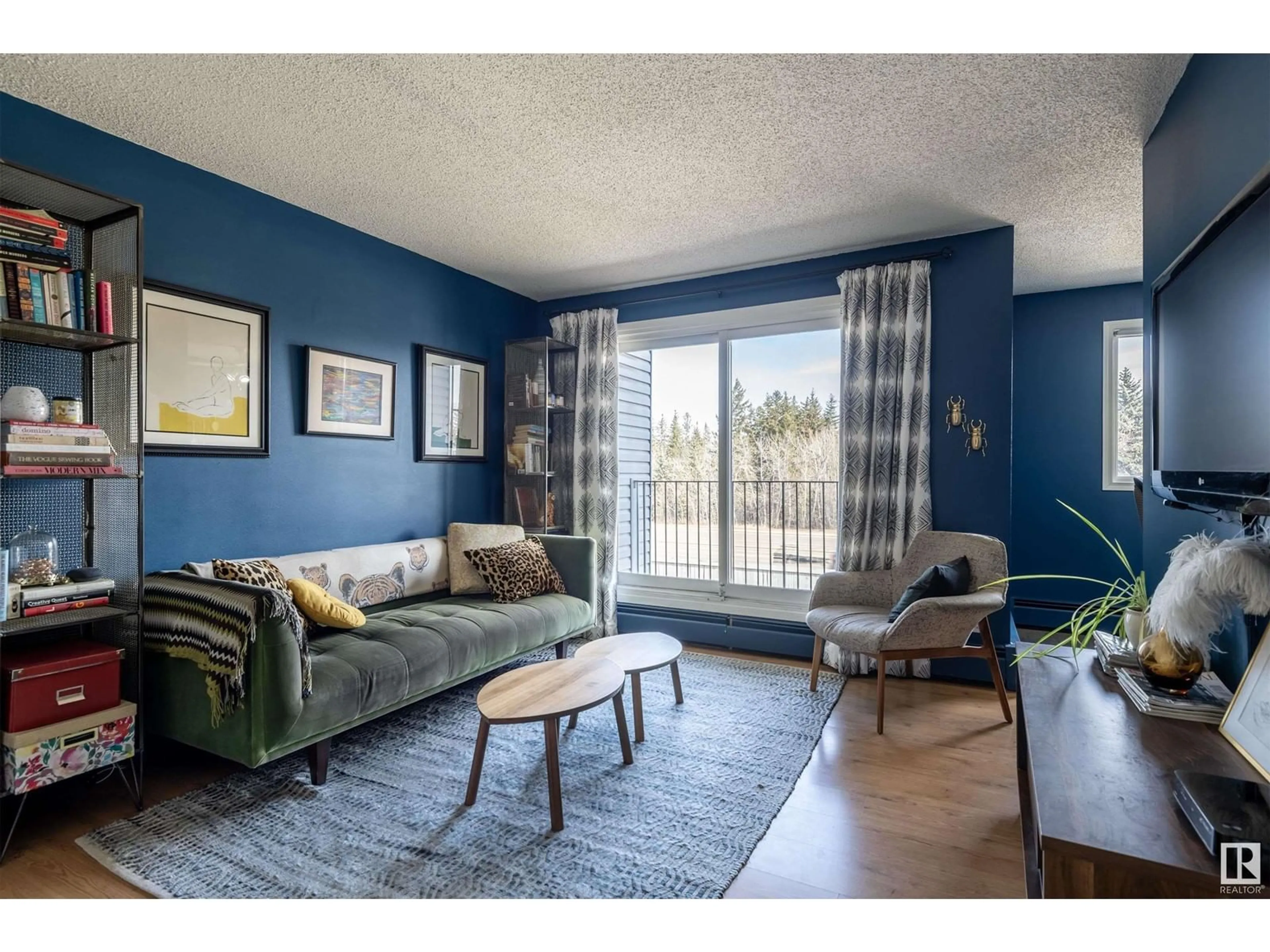 Living room with furniture, unknown for #202 - 7203 171 ST, Edmonton Alberta T5T2R1