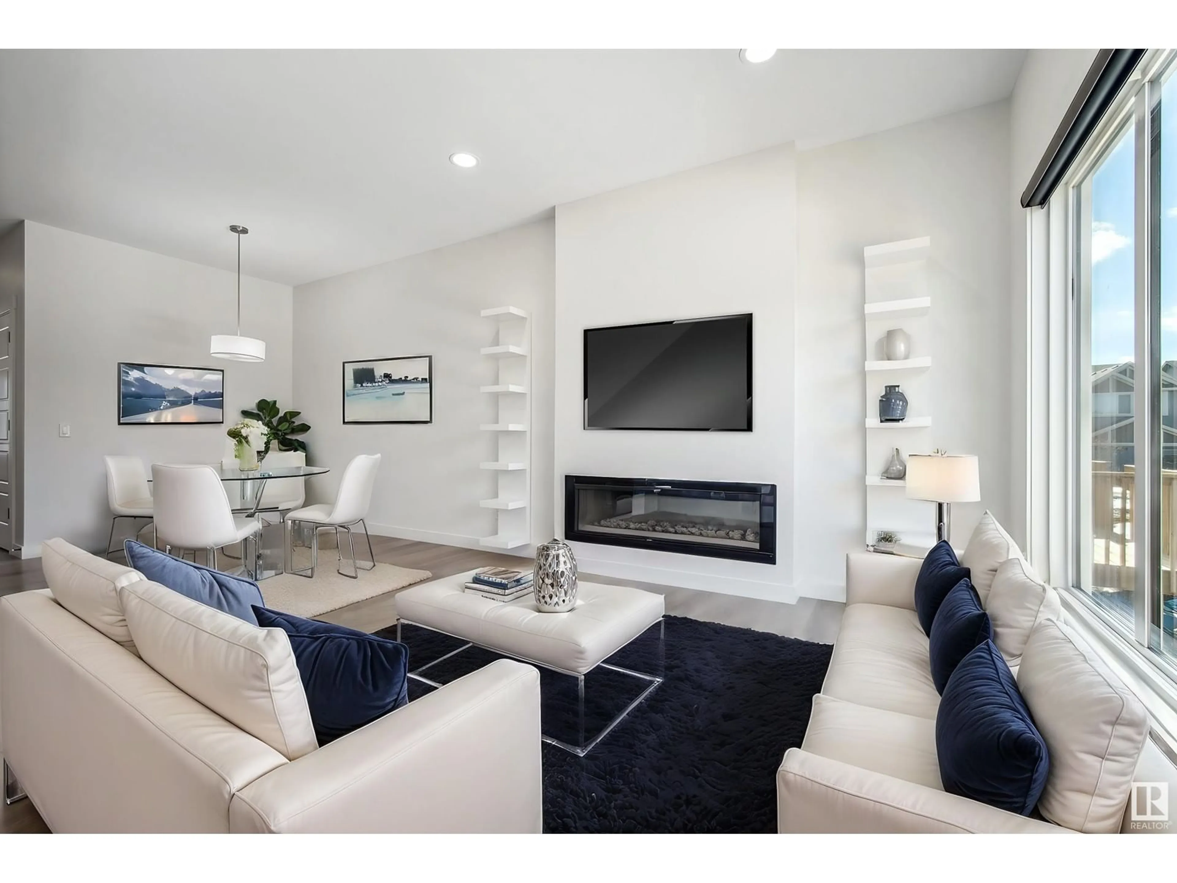 Living room with furniture, unknown for 448 EDGEMONT DR, Edmonton Alberta T6M1S1