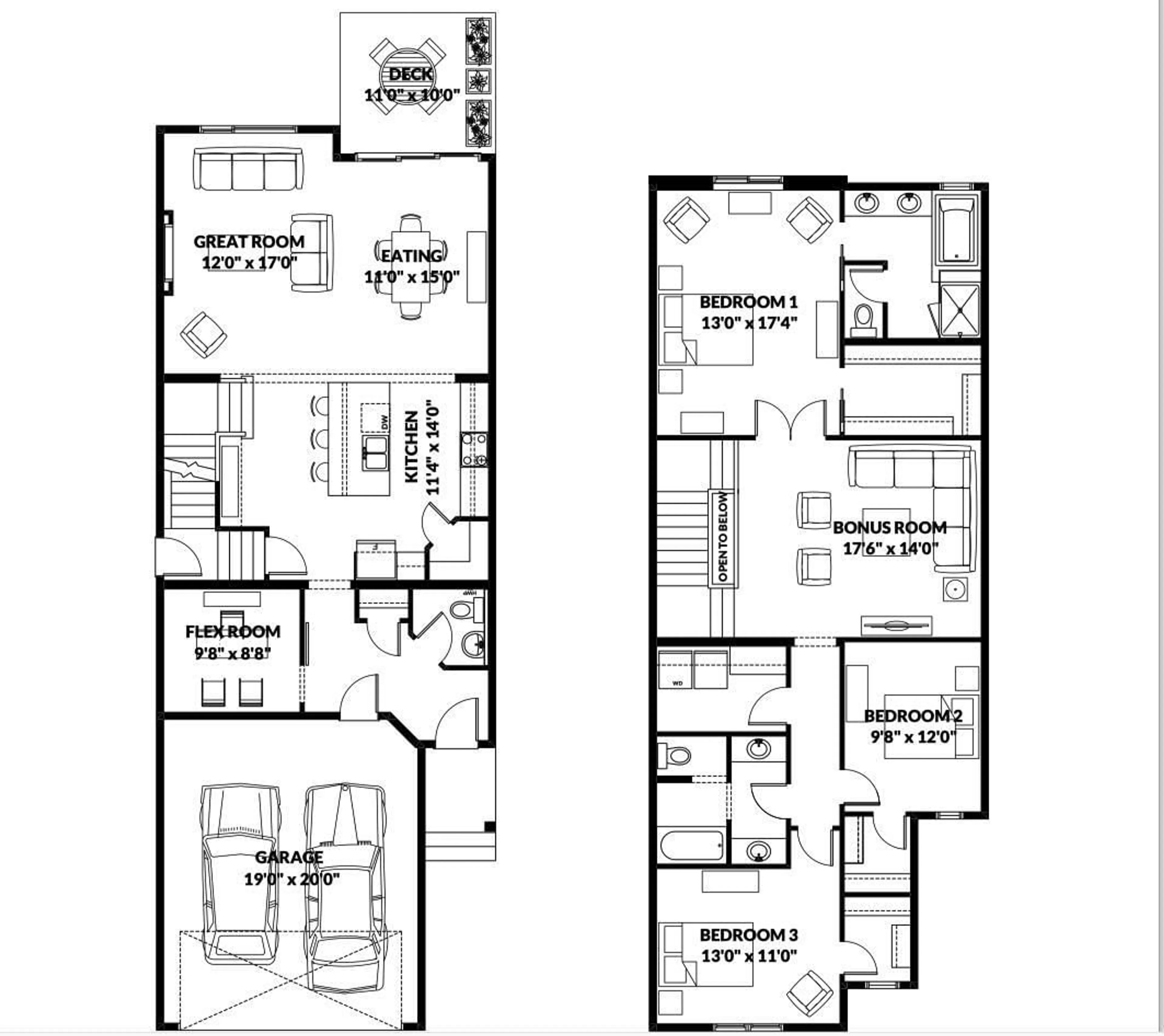 Floor plan for NW - 20711 24 AV, Edmonton Alberta T6M2C4