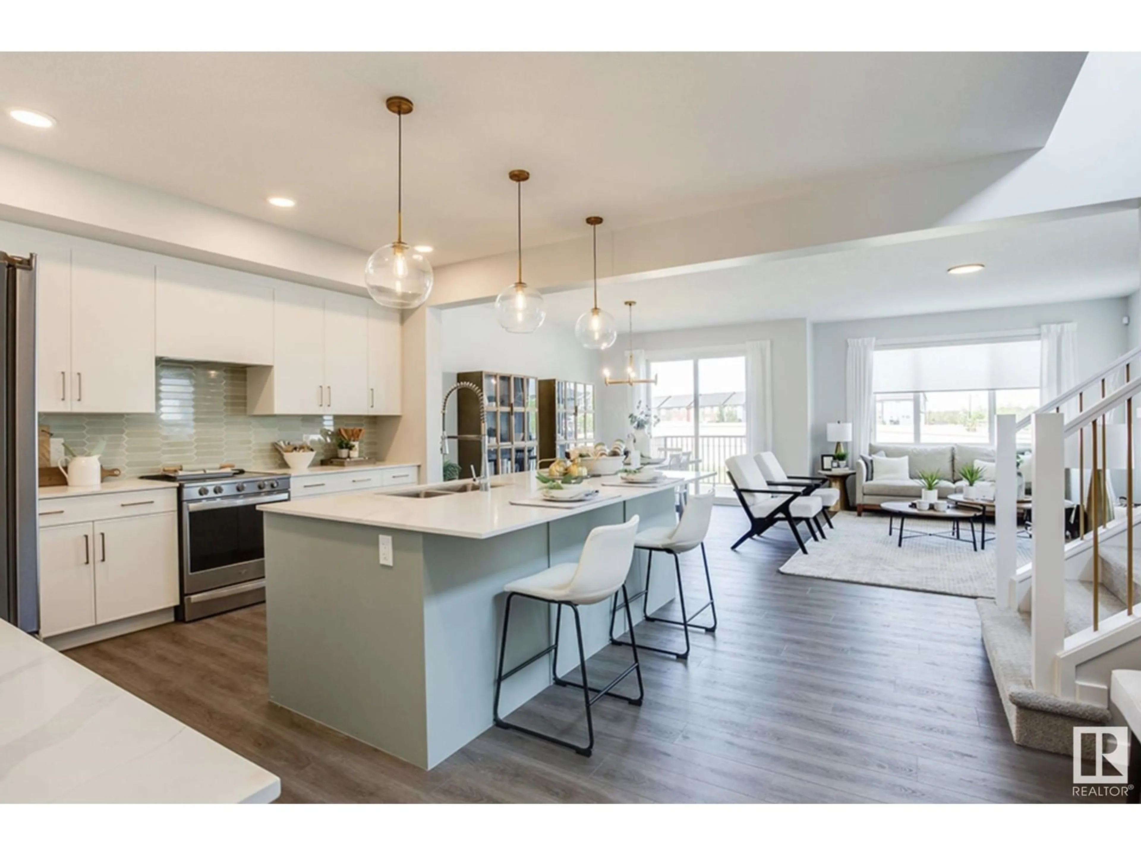 Open concept kitchen, unknown for NW - 20711 24 AV, Edmonton Alberta T6M2C4