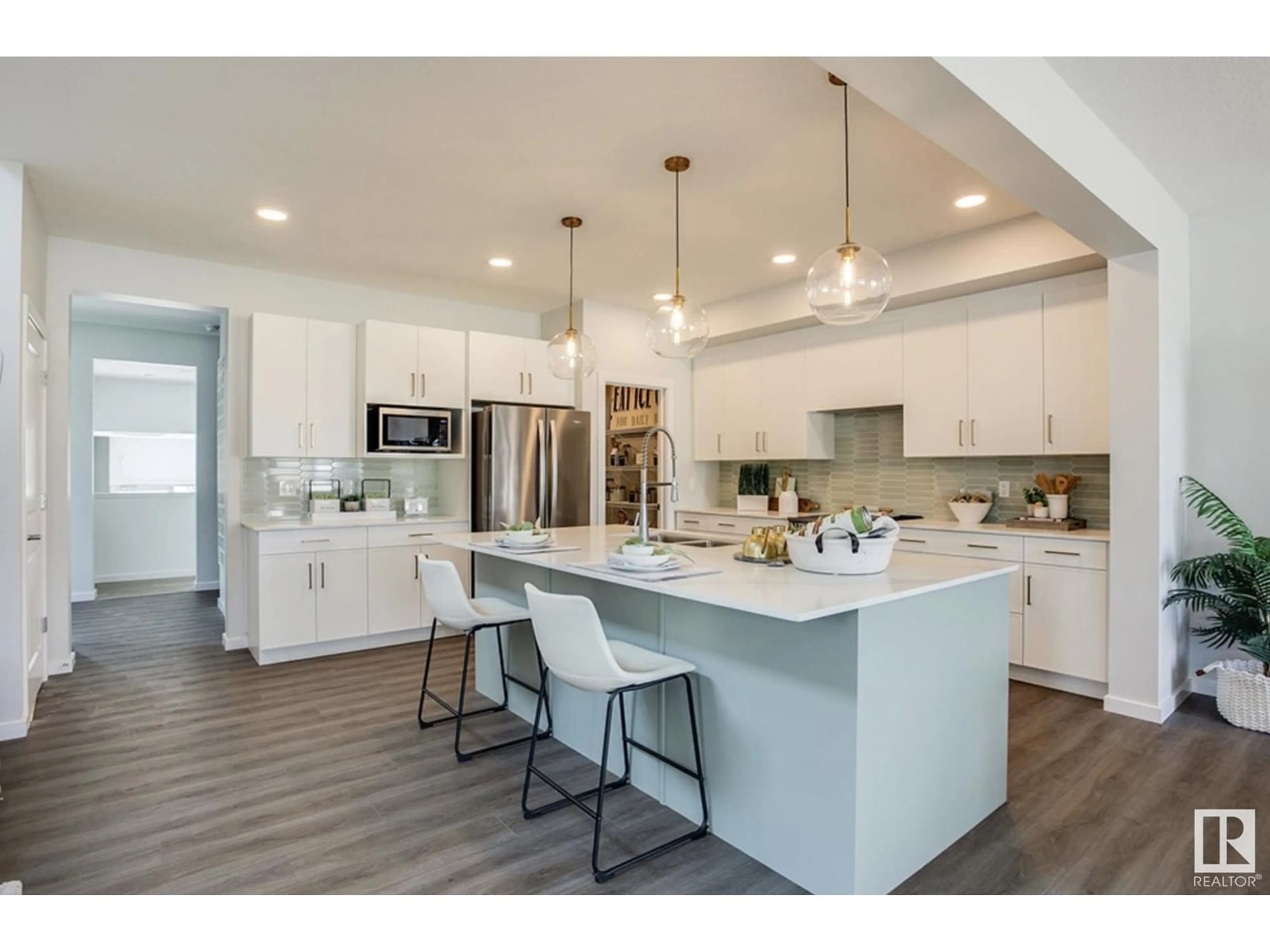 Open concept kitchen, unknown for NW - 20711 24 AV, Edmonton Alberta T6M2C4