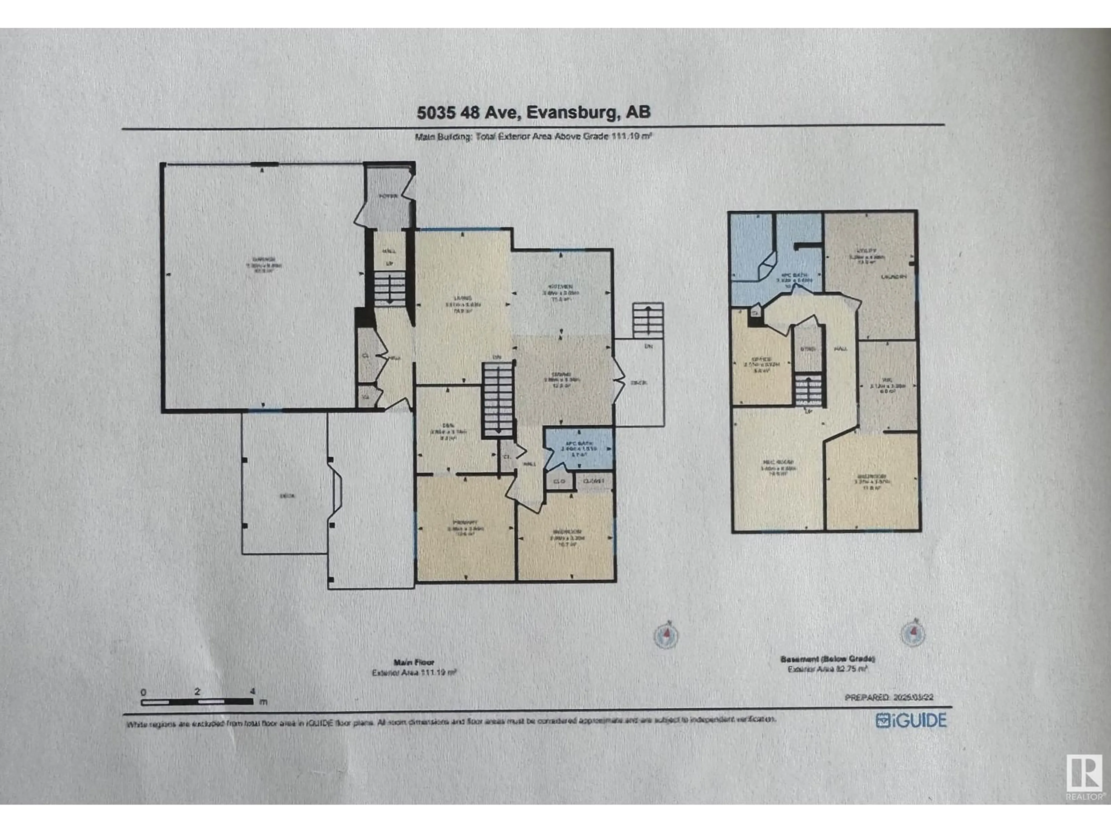 Floor plan for 5035 48 AV, Evansburg Alberta T0E0T0