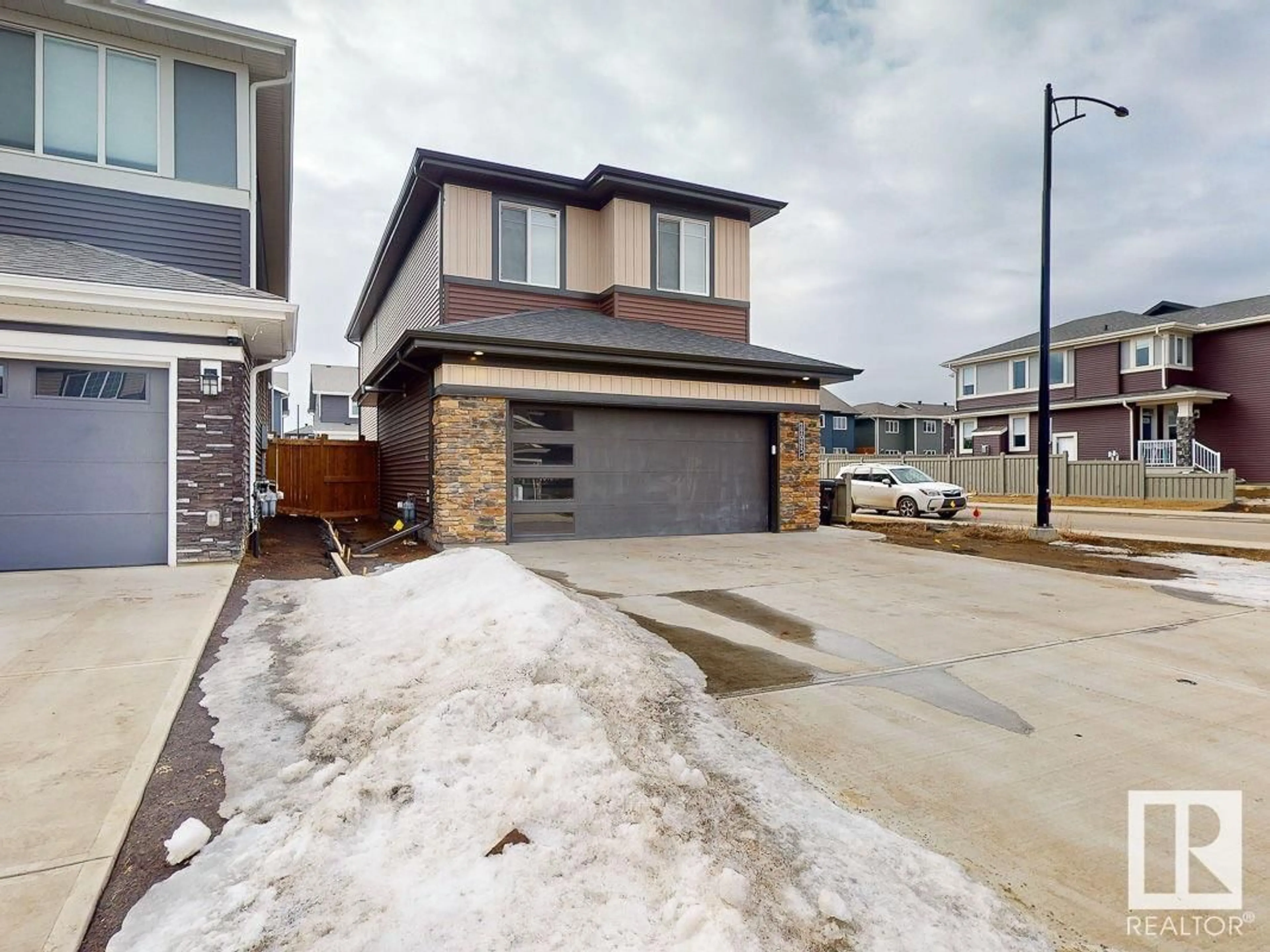 Home with brick exterior material, street for 22023 81 AV, Edmonton Alberta T5T7T4