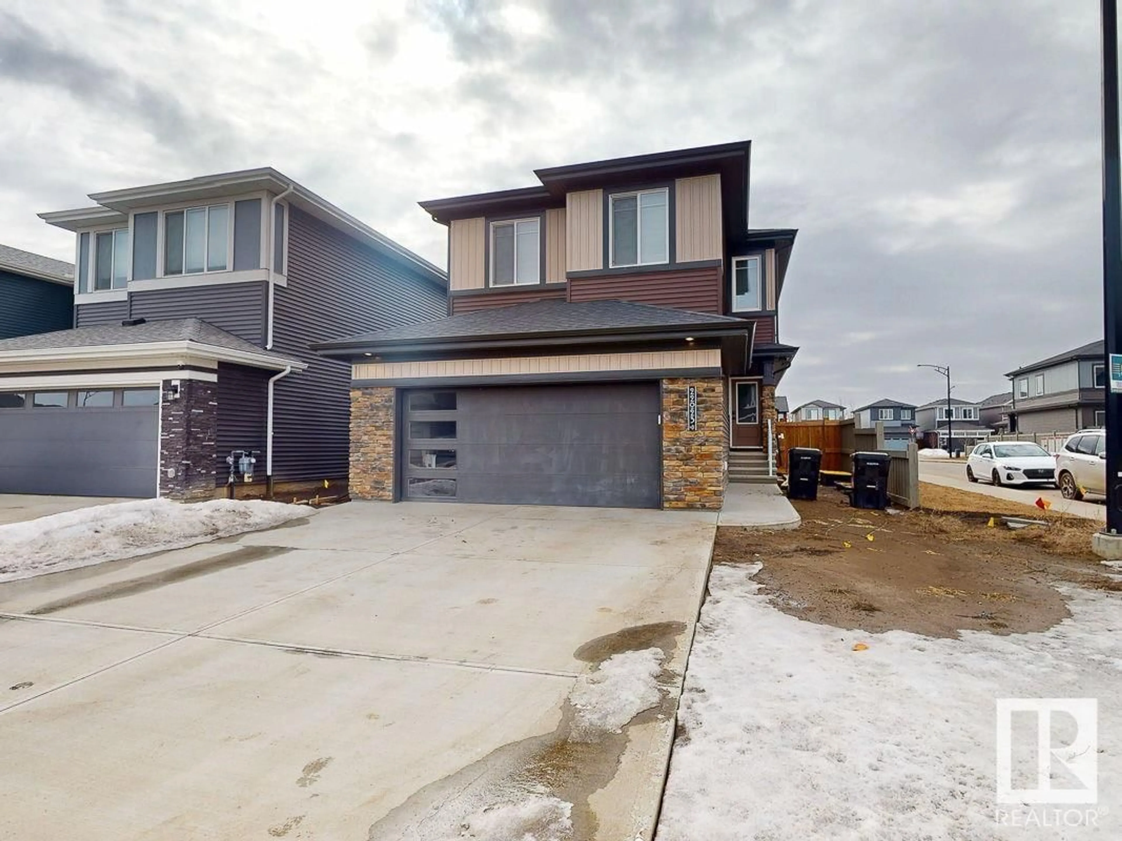 Home with brick exterior material, street for 22023 81 AV, Edmonton Alberta T5T7T4