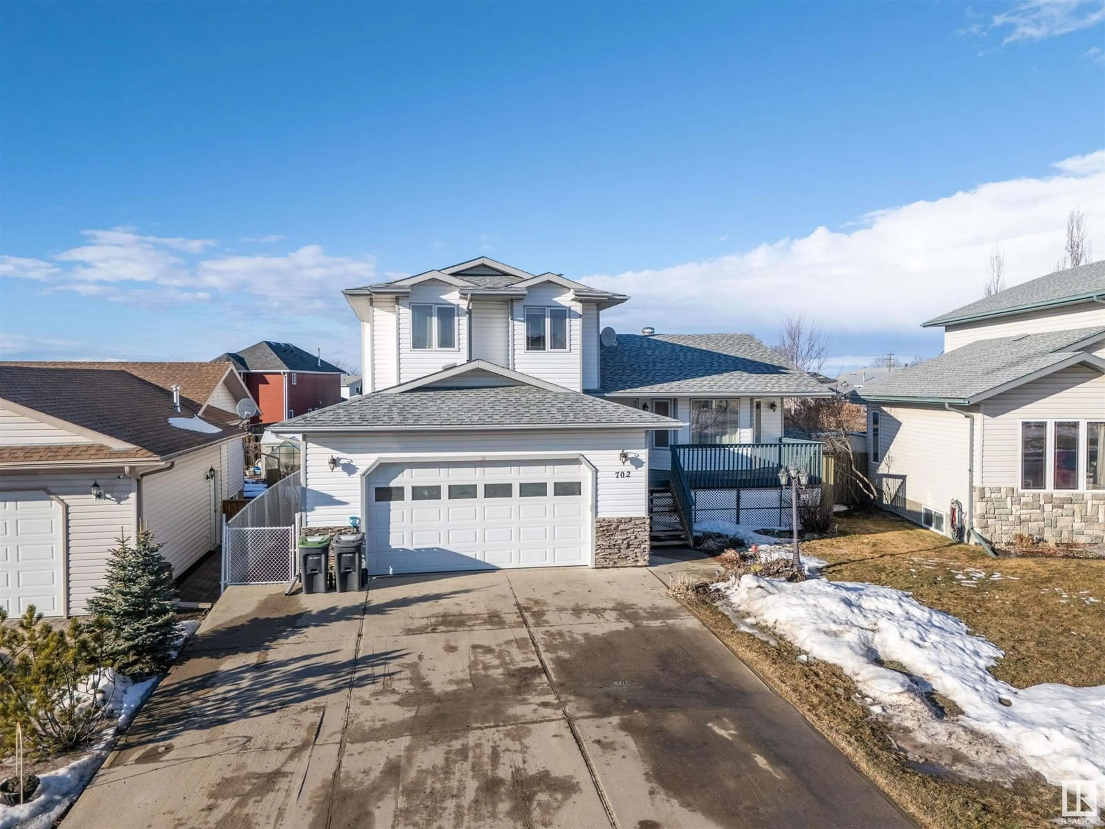 A pic from outside/outdoor area/front of a property/back of a property/a pic from drone, street for 702 20 AV, Cold Lake Alberta T9M1K3