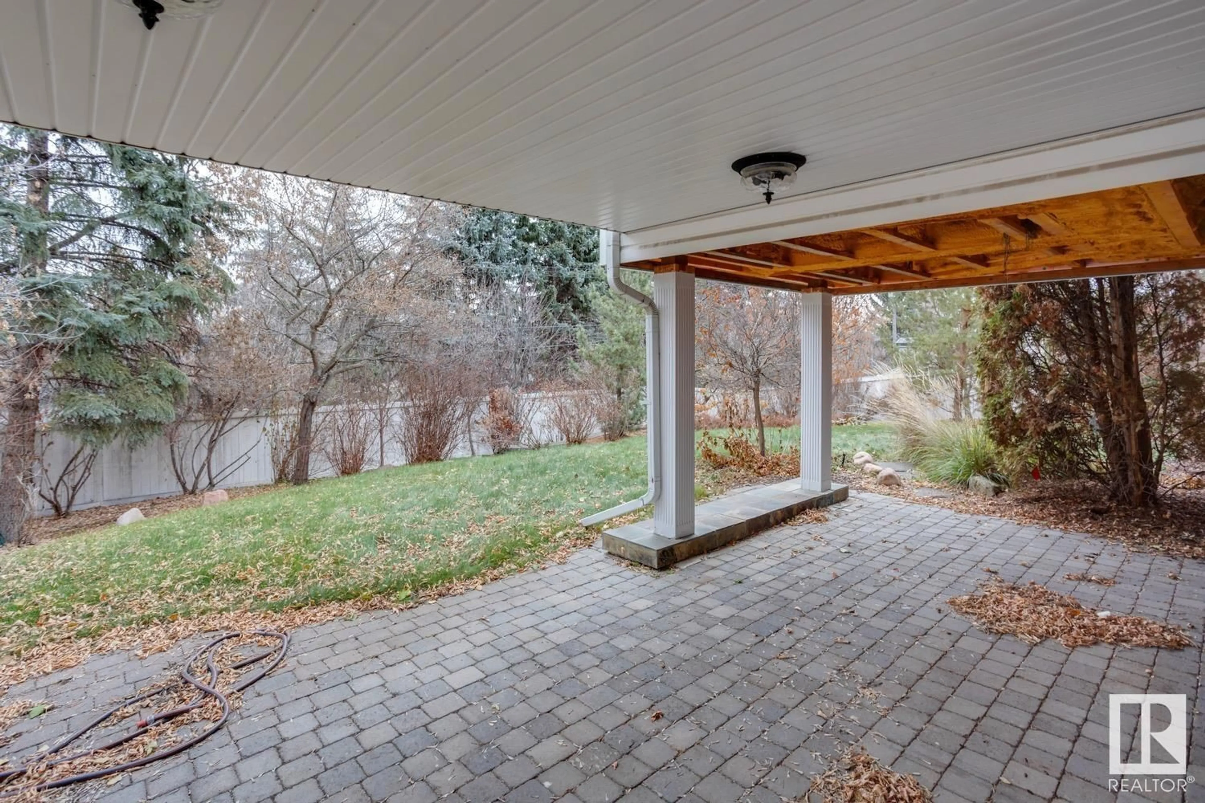 Patio, water/lake/river/ocean view for 8303 134 ST, Edmonton Alberta T5R0B2