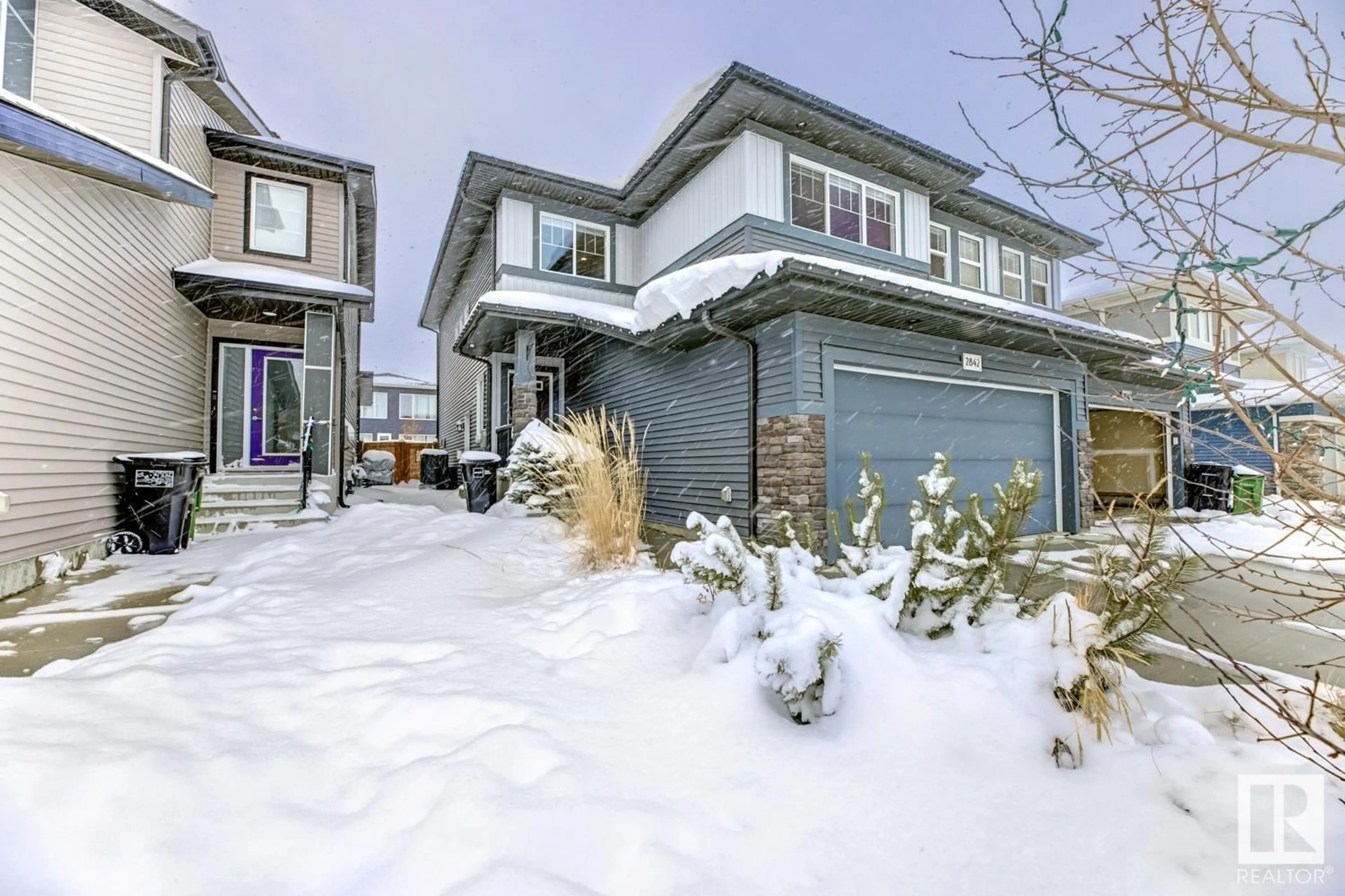 Home with vinyl exterior material, unknown for 2842 KOSHAL CR, Edmonton Alberta T6W3J7