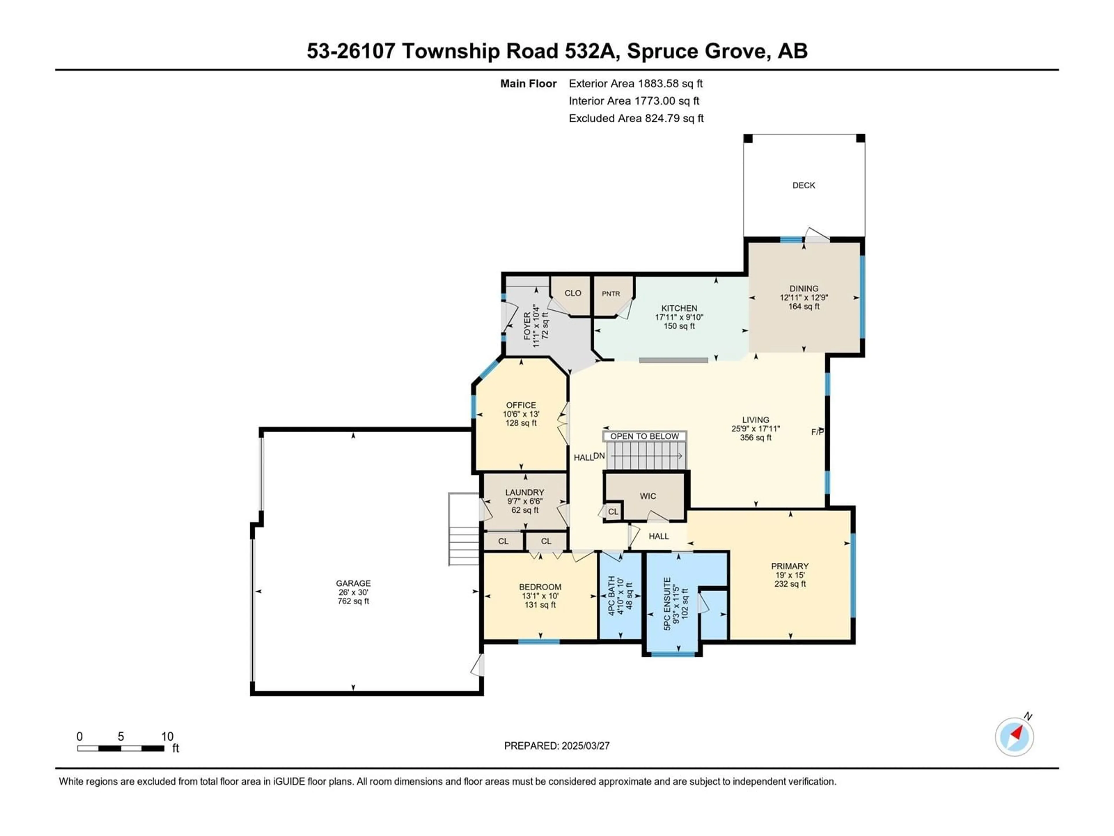 Floor plan for 53 26107 TWP ROAD 532 A, Rural Parkland County Alberta T7Y1A1
