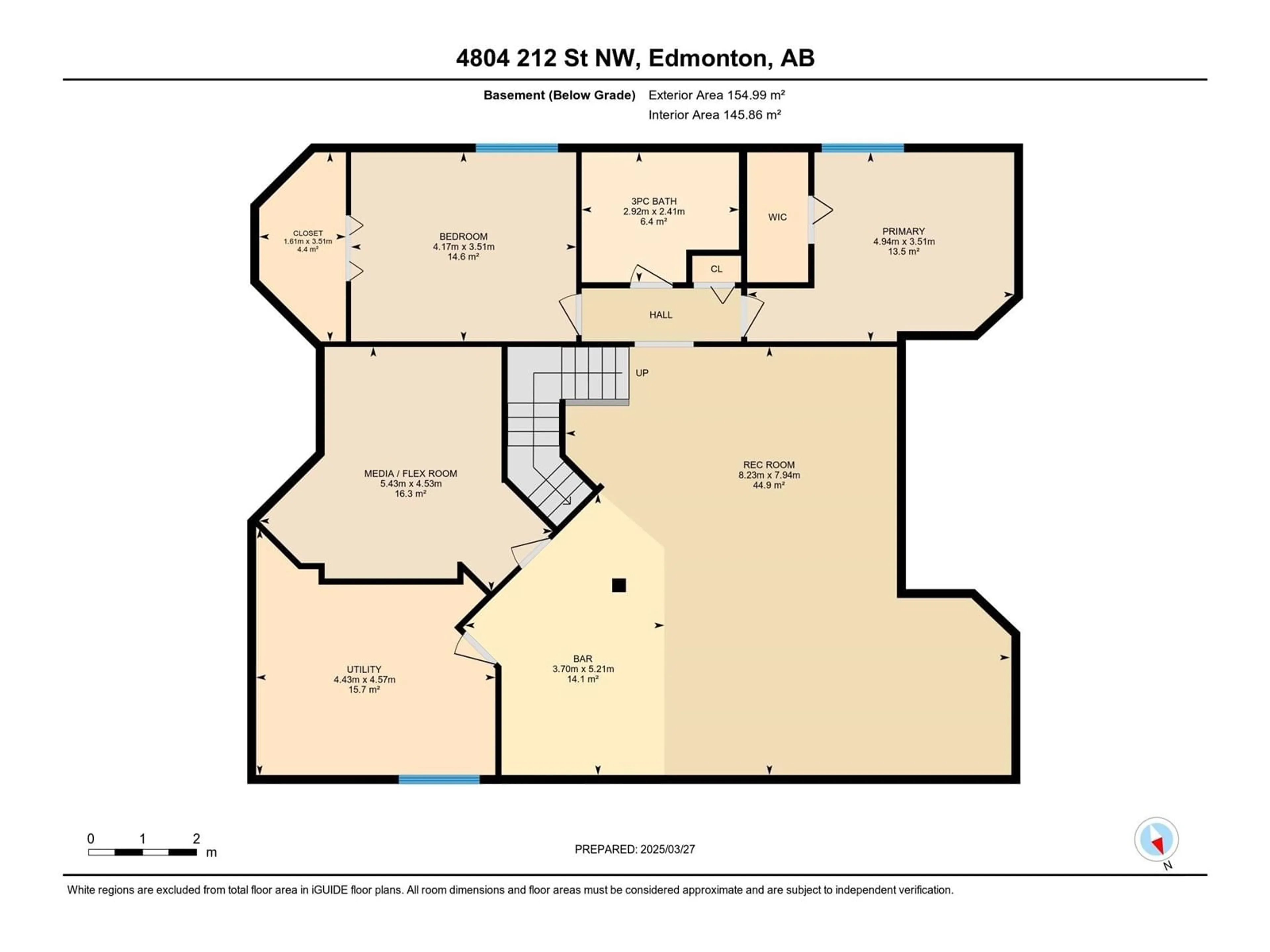 Floor plan for 4804 212 ST, Edmonton Alberta T6M0G2