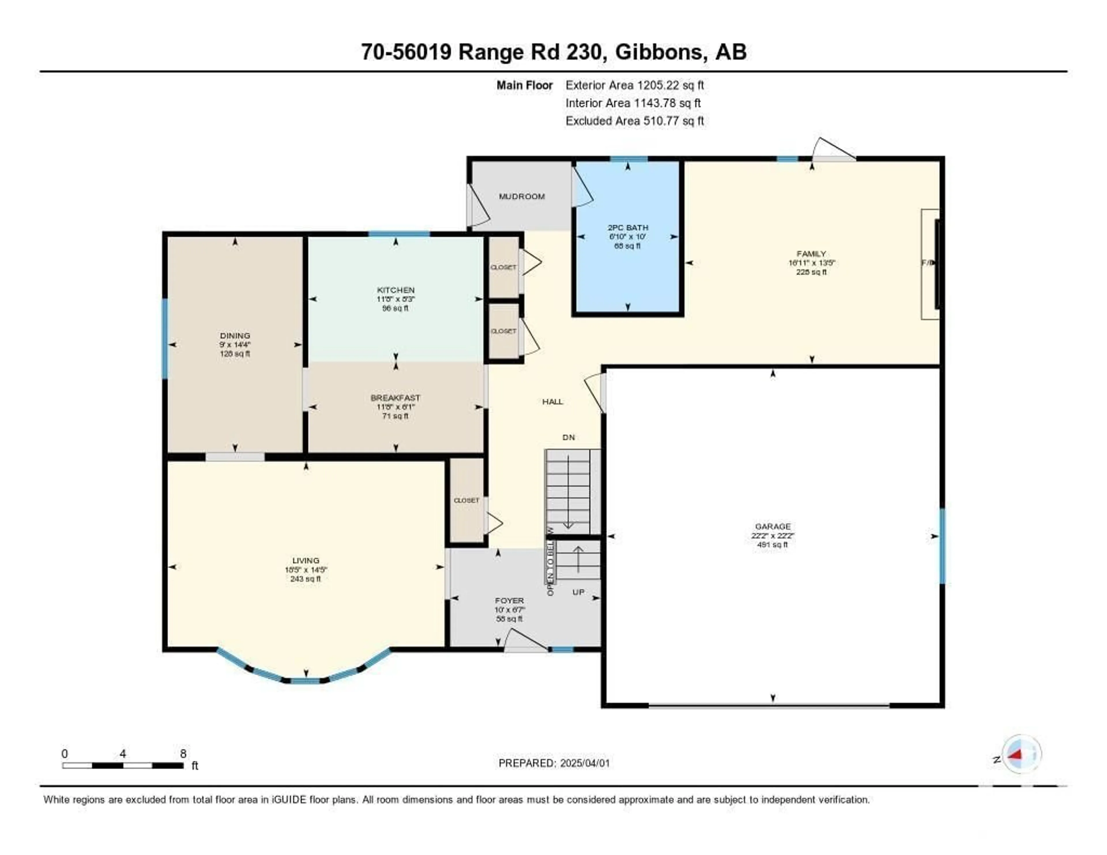 Floor plan for 70 56019 RANGE ROAD 230, Rural Sturgeon County Alberta T0A1N2
