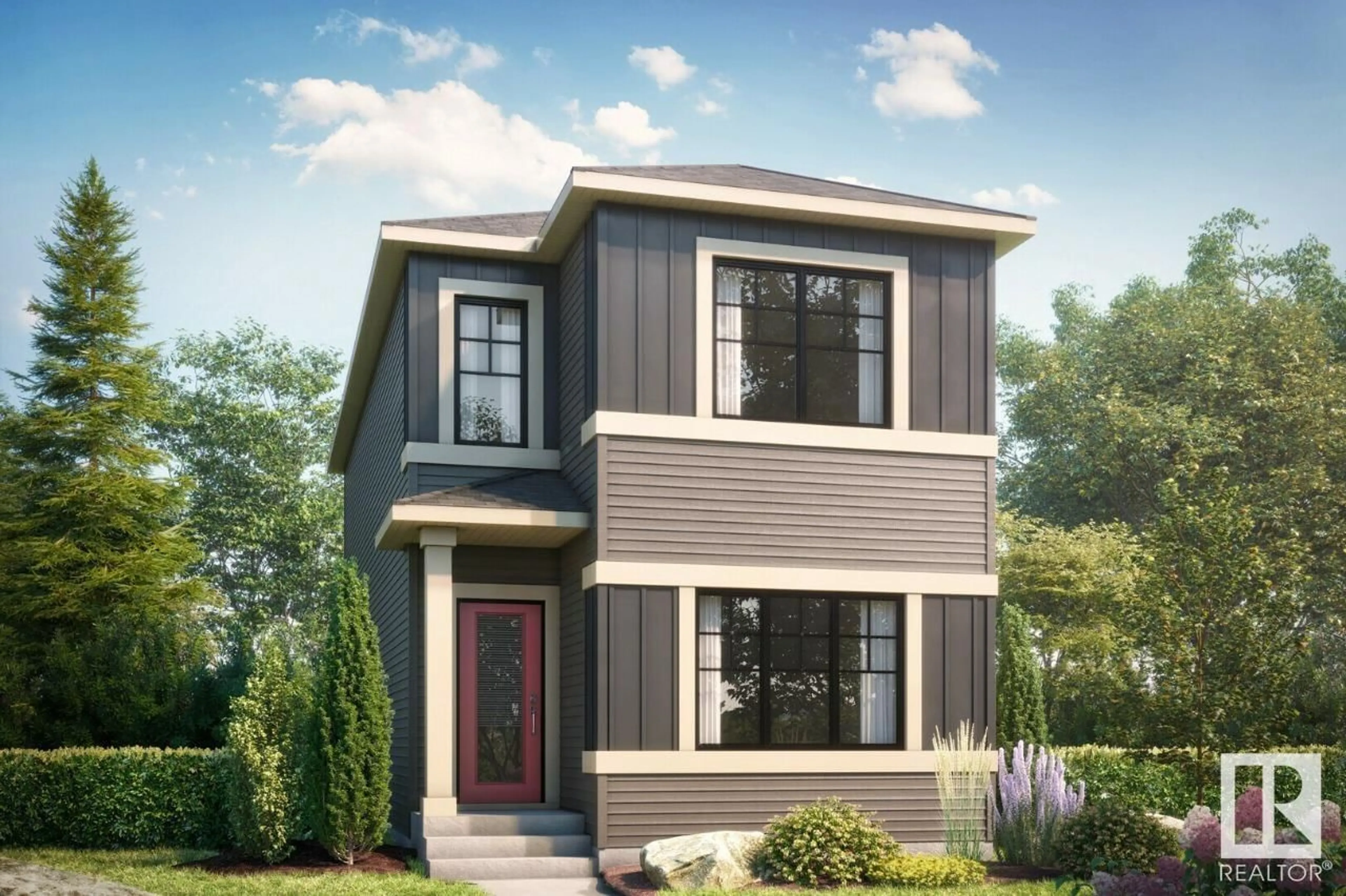 Home with vinyl exterior material, street for 4309 KINGLET DR, Edmonton Alberta T5S0S7