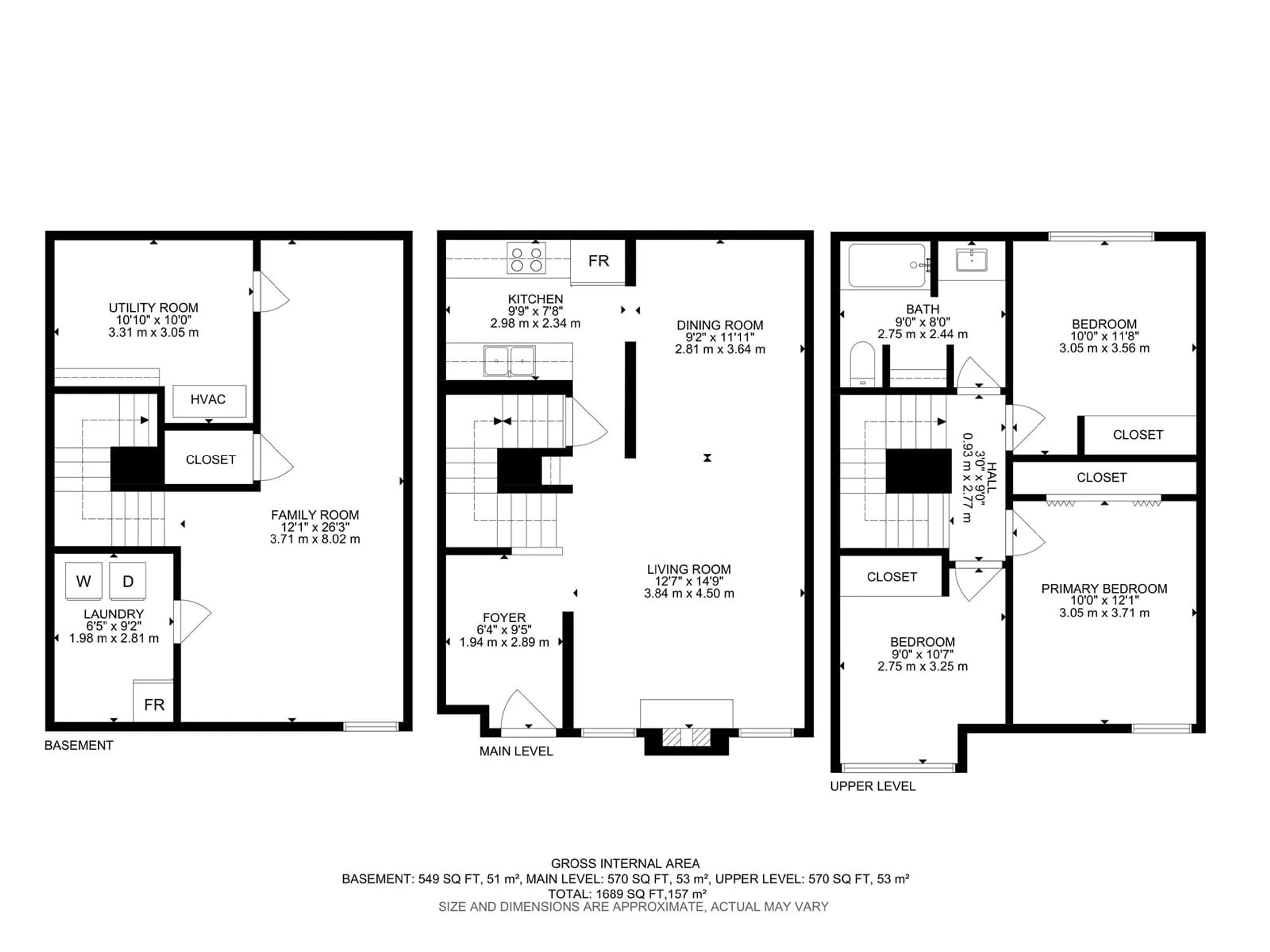Floor plan for 17116 108 ST, Edmonton Alberta T5X3C6