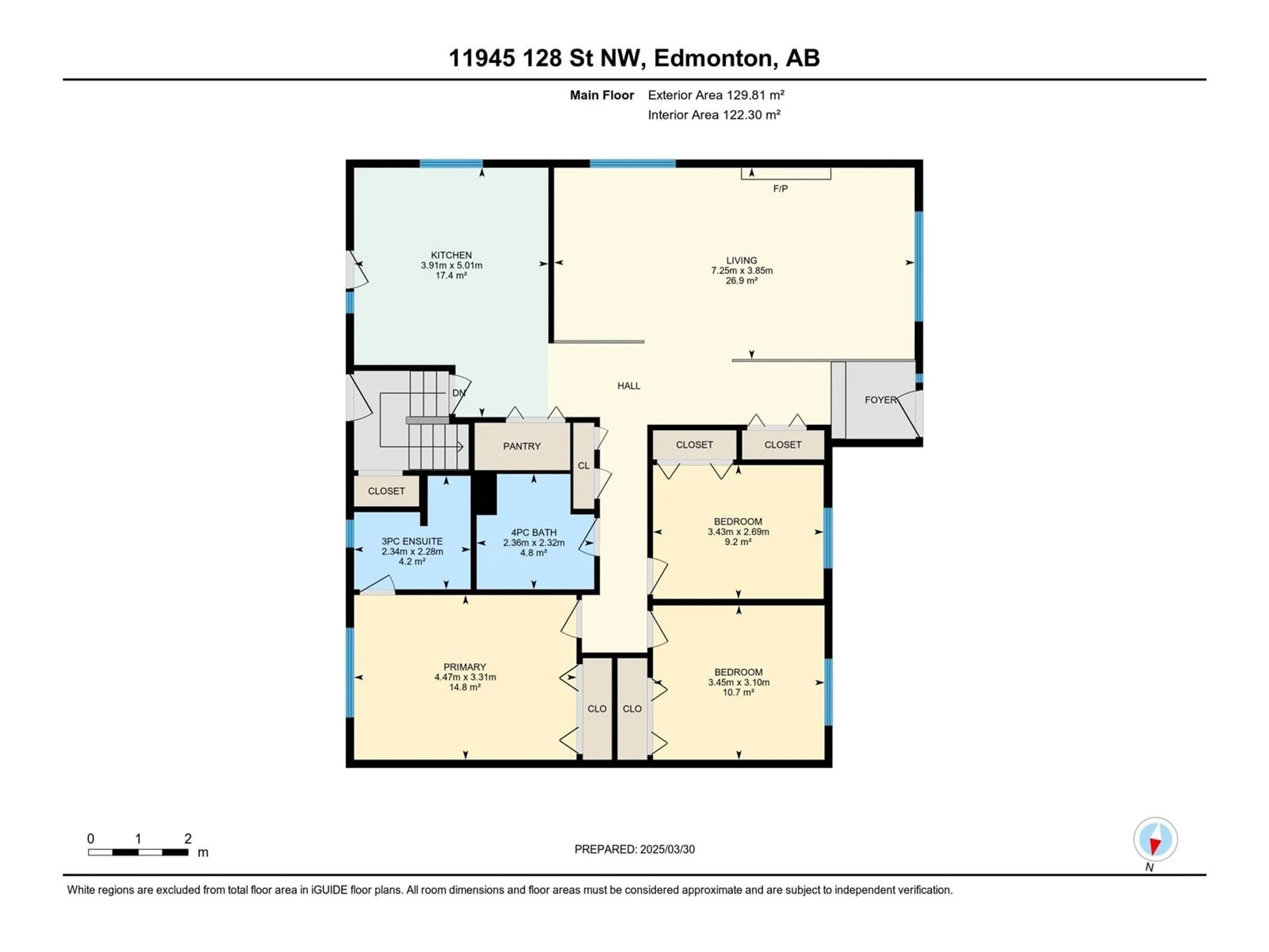 Floor plan for NW - 11945 128 ST, Edmonton Alberta T5L1C2