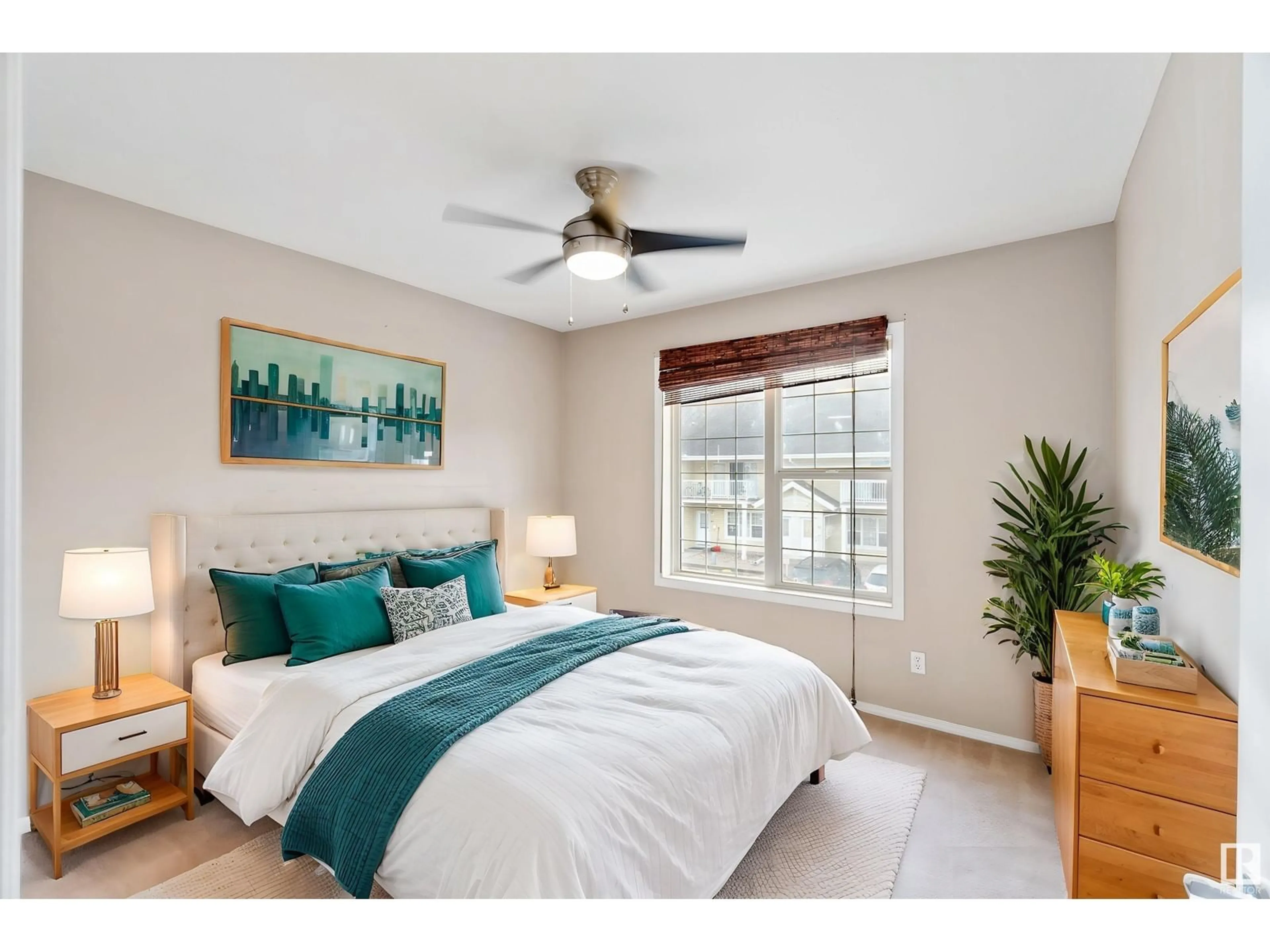 Bedroom with bed, unknown for 60 150 EDWARDS DR, Edmonton Alberta T6X1M4
