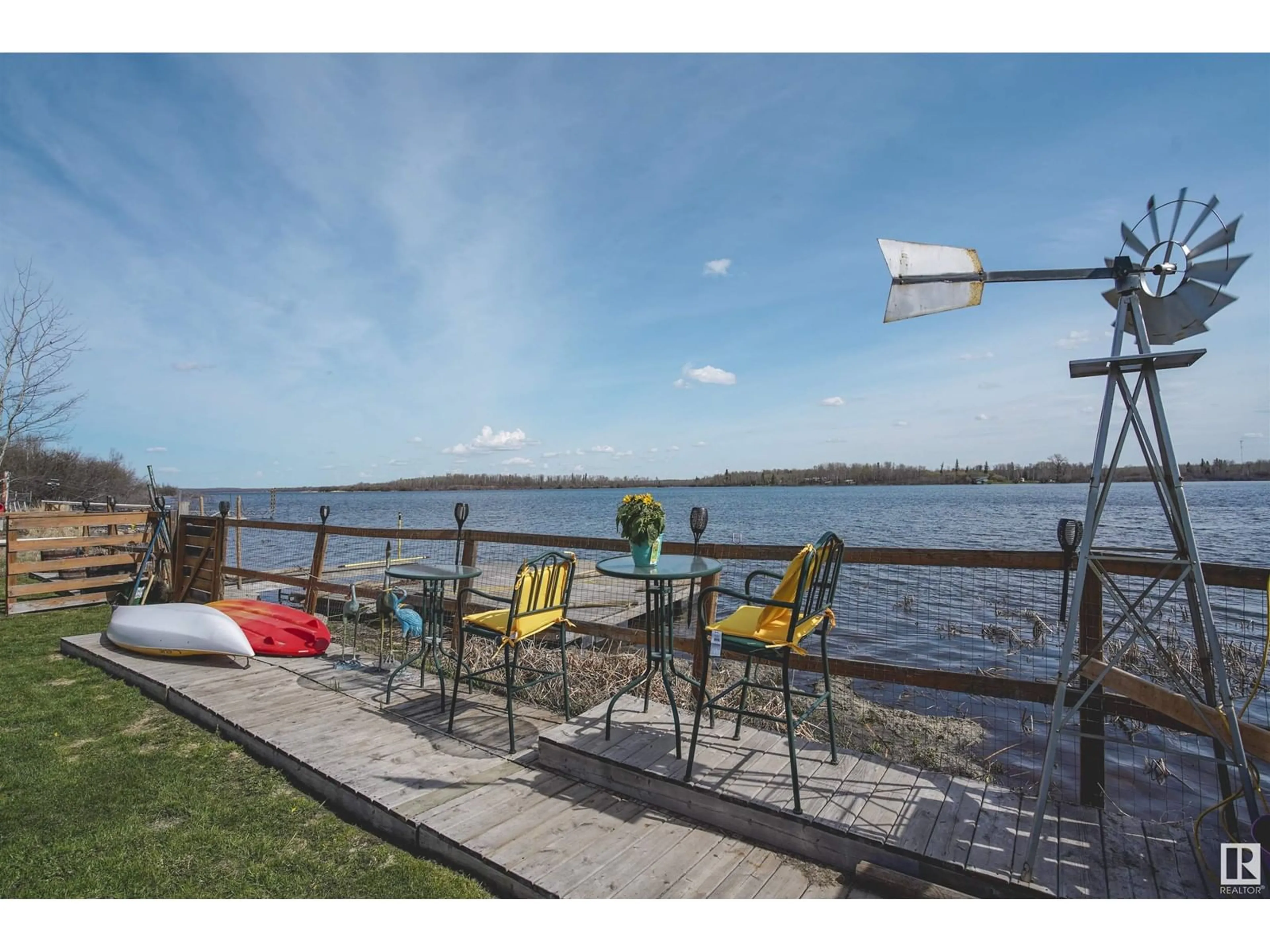 Patio, water/lake/river/ocean view for 57114 - 256 RANGE ROAD 25, Rural Barrhead County Alberta T0E1A0