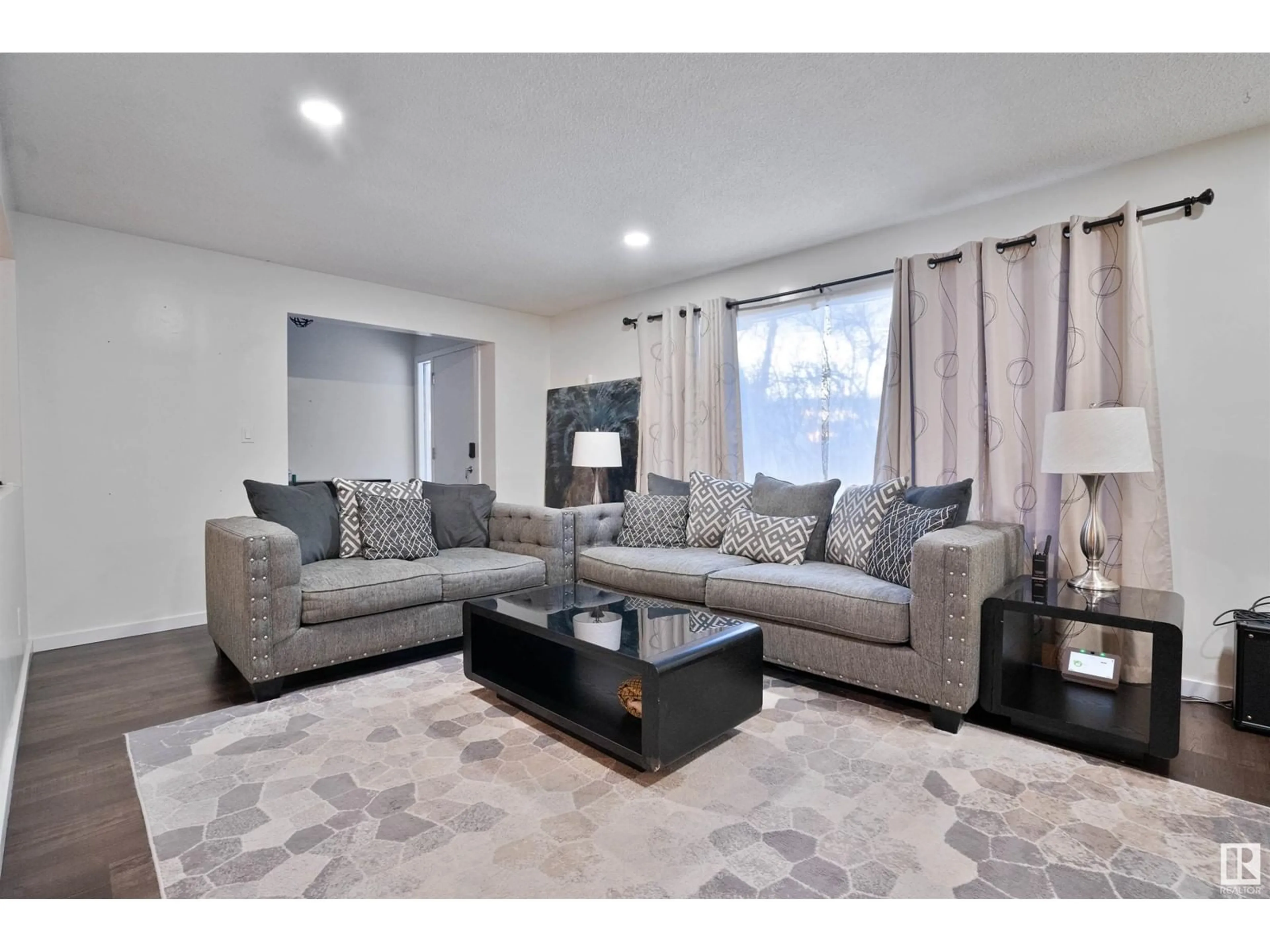 Living room with furniture, unknown for NW - 11615 88 ST, Edmonton Alberta T5B3R5