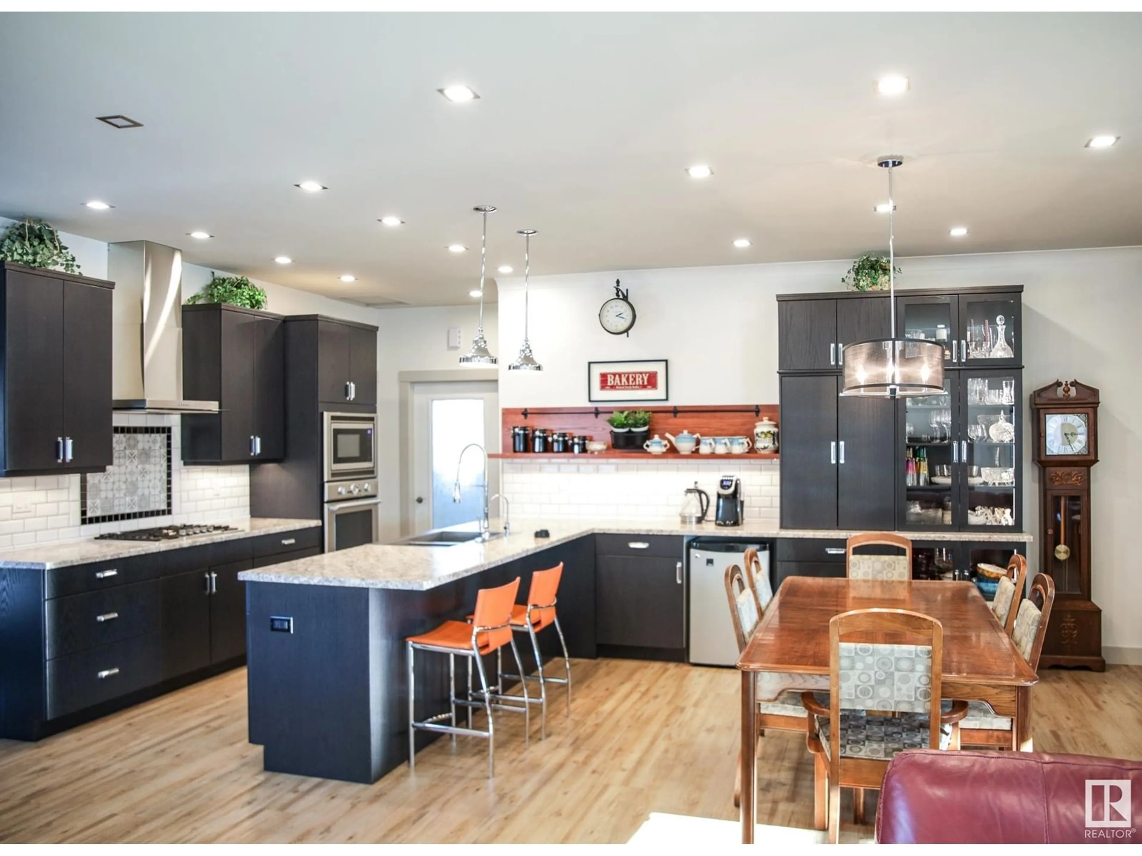 Open concept kitchen, wood/laminate floor for 116 Main ST, Kingman Alberta T0B2M0