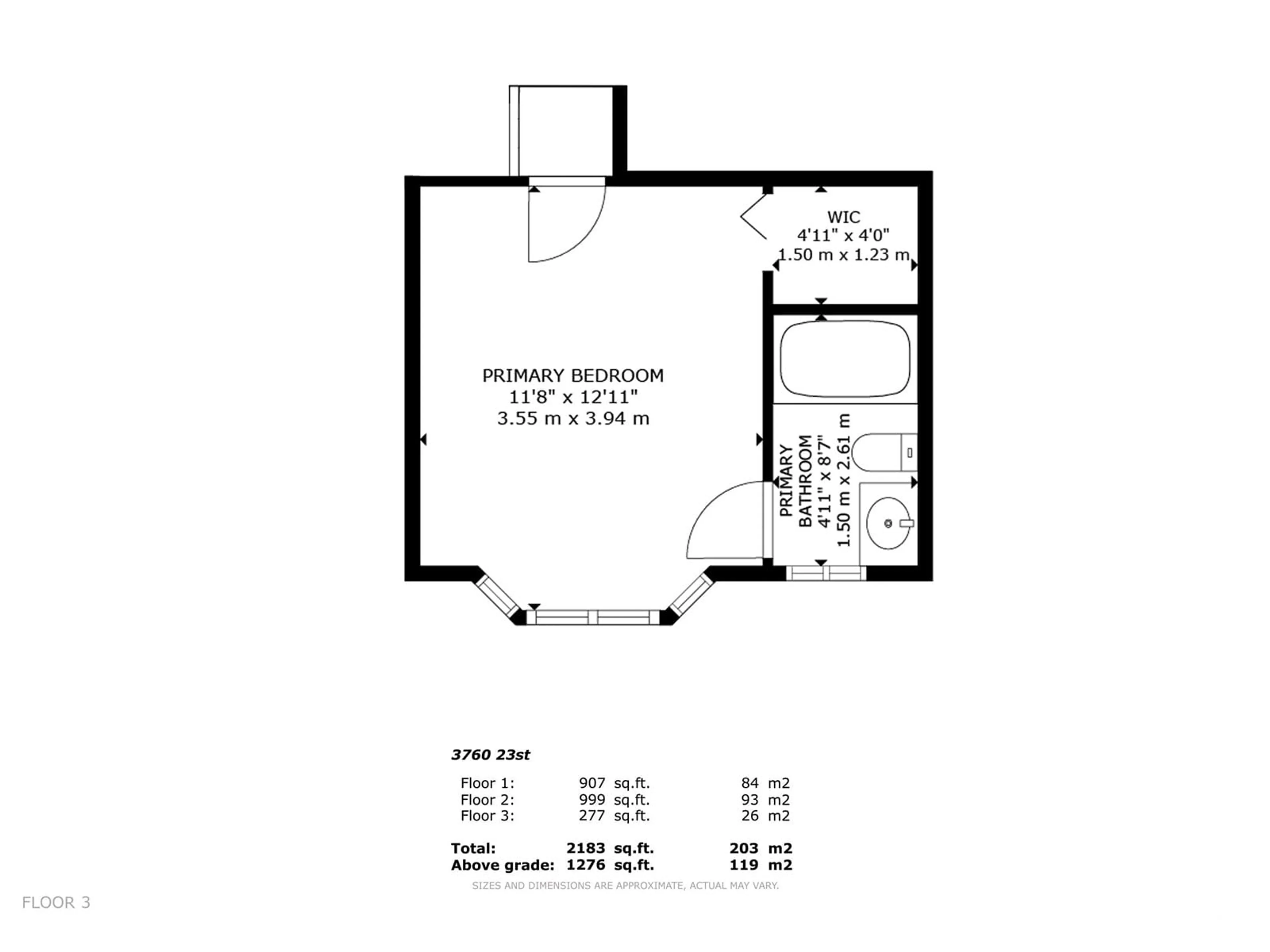 Floor plan for 3760 23 ST, Edmonton Alberta T6T1P4