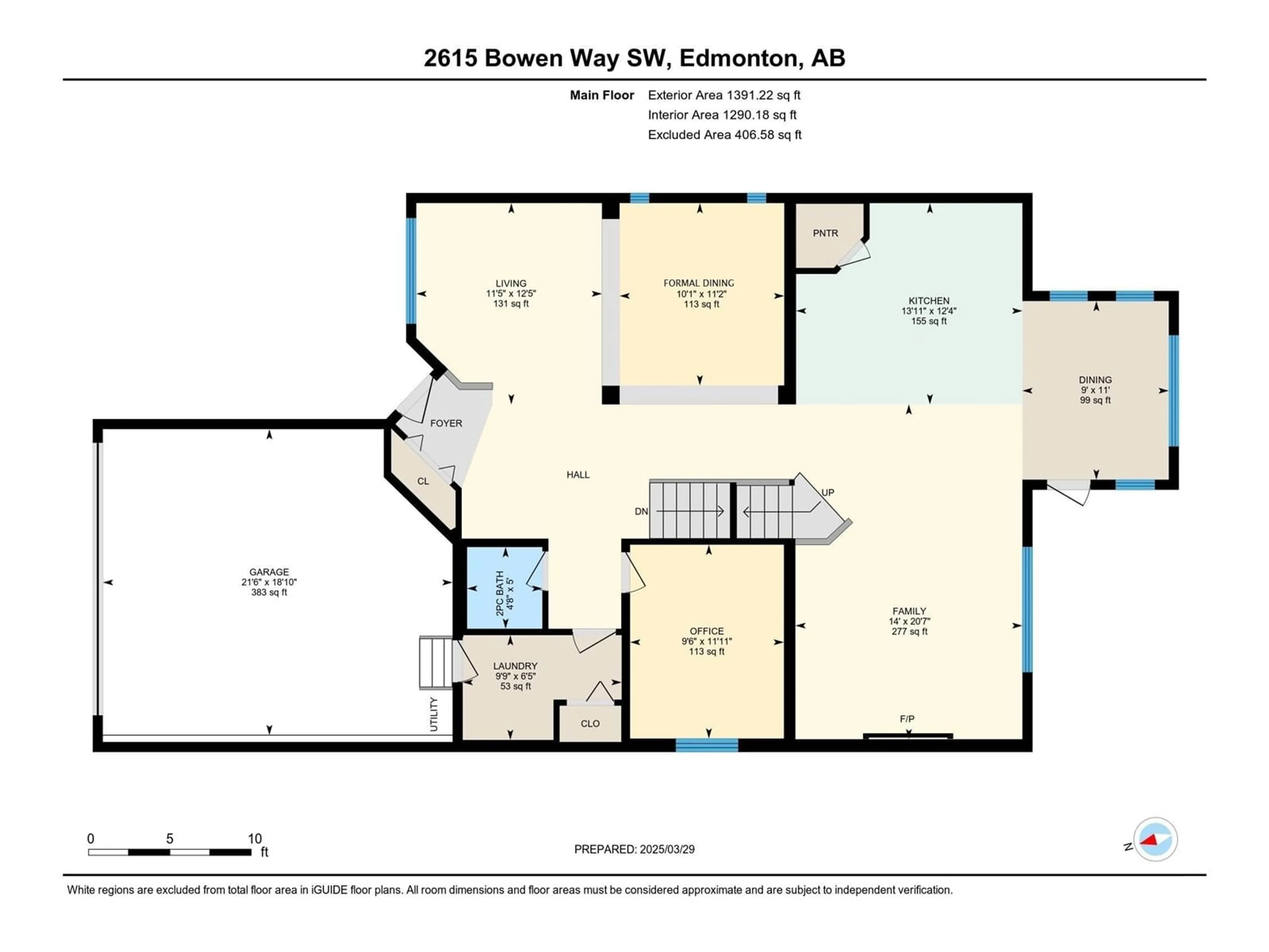 Floor plan for 2615 BOWEN WY, Edmonton Alberta T6W0E8